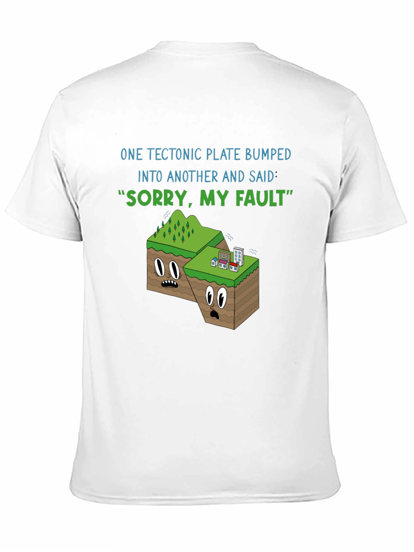 Black Tectonic Plate "Sorry My Fault" Graphic T-Shirt view 11