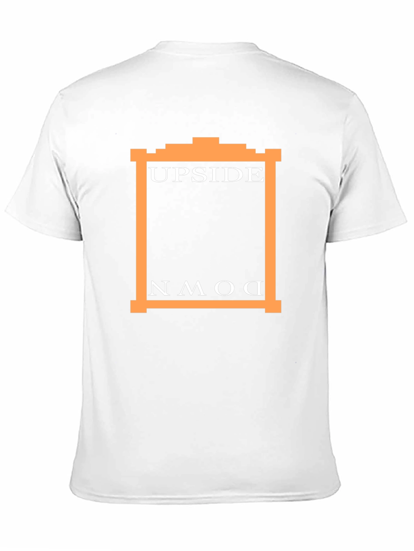 Black Upside Down Graphic Tee - Black Casual T-Shirt view 11