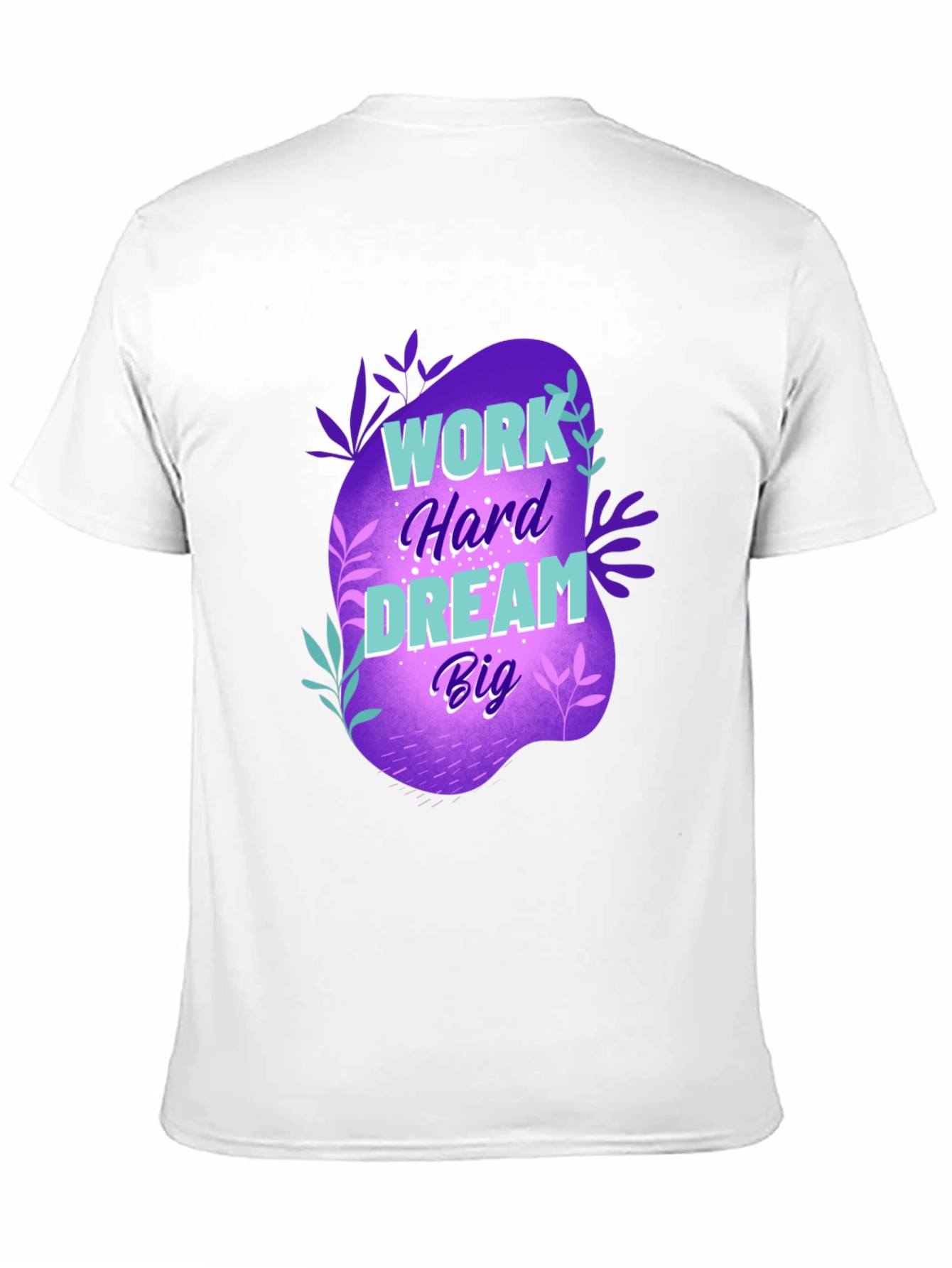 Black Work Hard Dream Big Graphic T-Shirt view 11