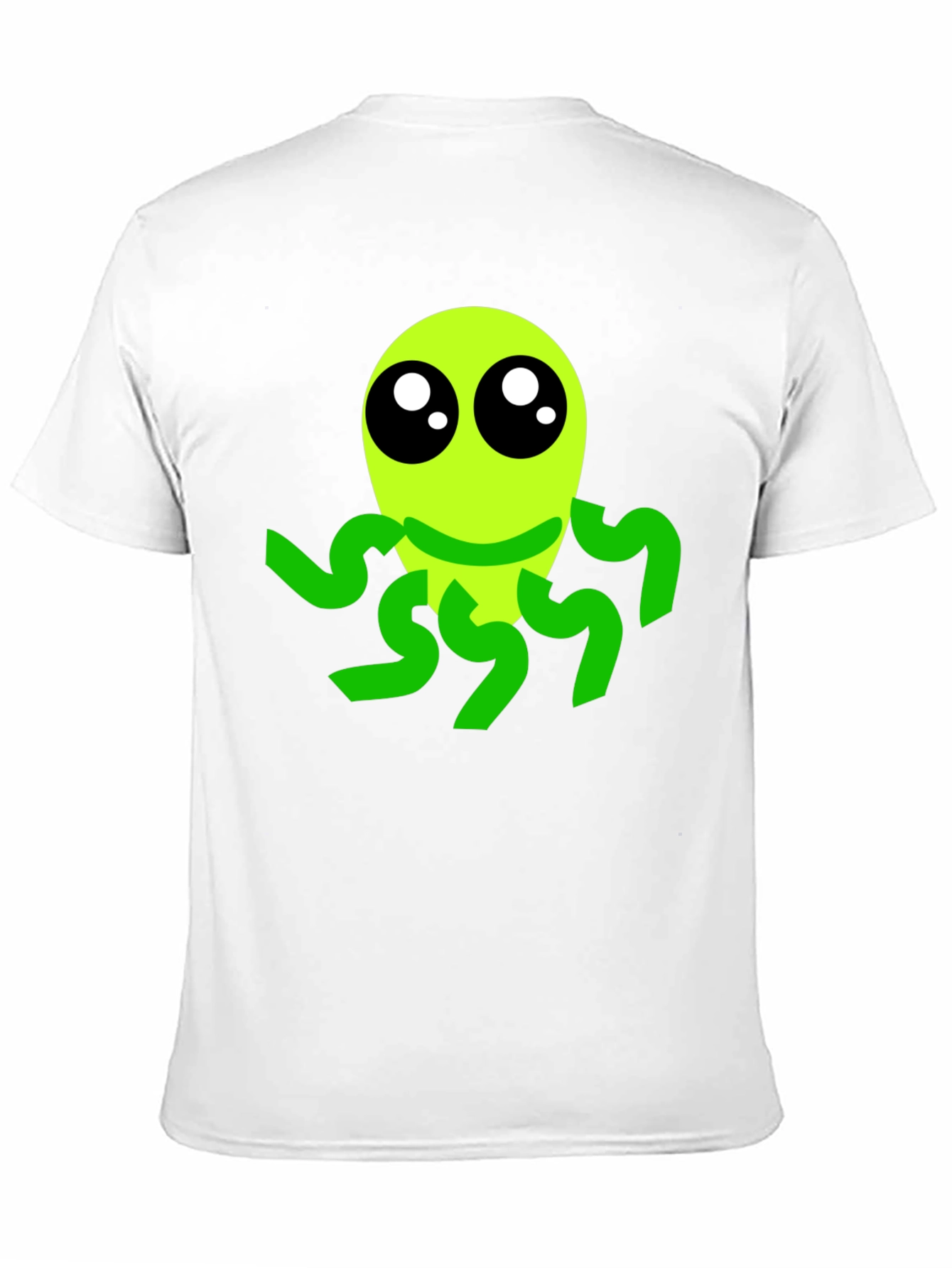 Cute Alien Graphic Tee - Black Casual T-Shirt - 11