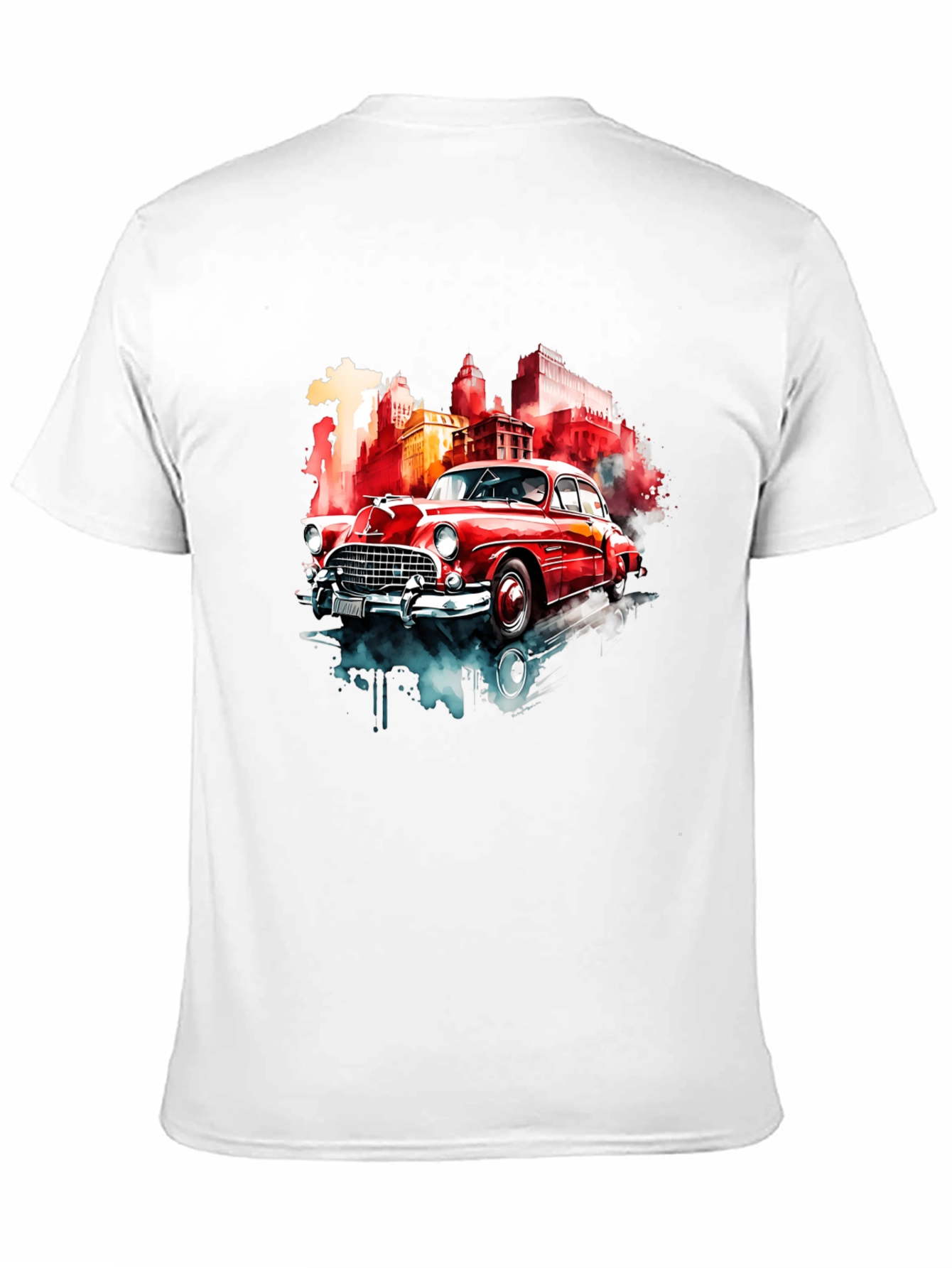 Black Classic Car Graphic Tee - Retro Style view 11