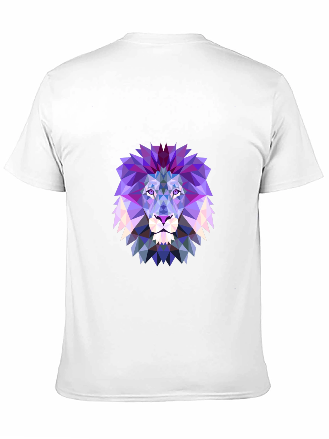 Black Geometric Lion Graphic T-Shirt view 11