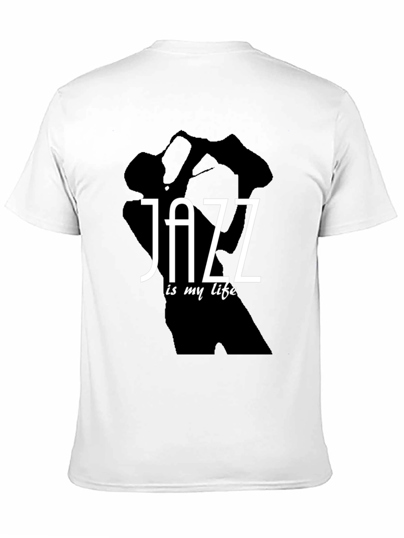 Black Jazz Is My Life T-Shirt - Black Graphic Tee view 11