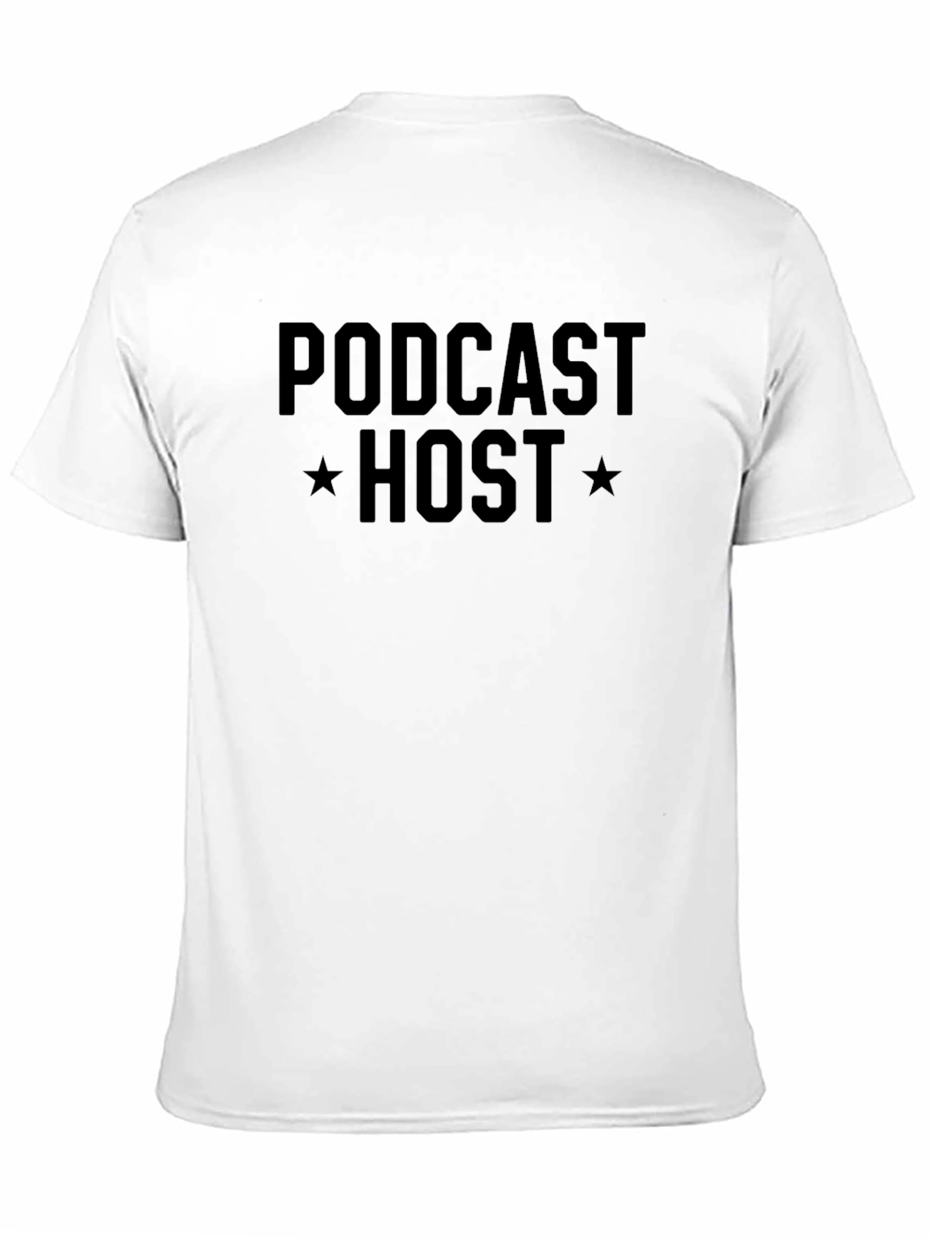 Black Podcast Host Black T-Shirt view 11