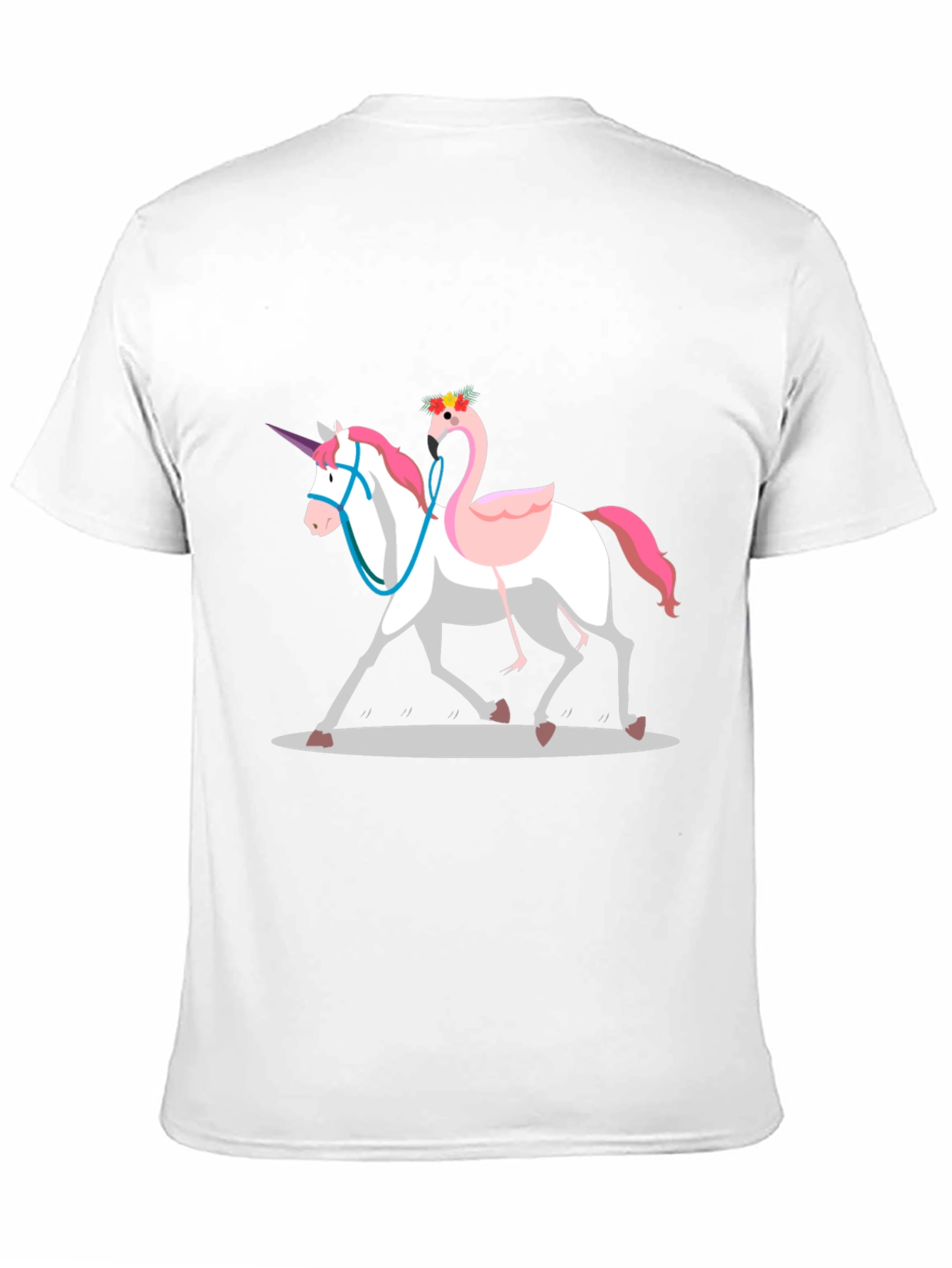 Black Unicorn & Flamingo T-Shirt view 11