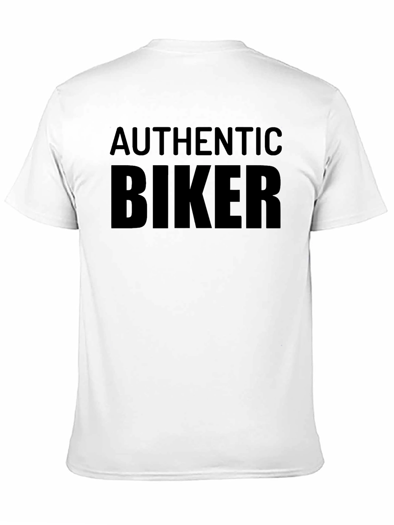 Black Authentic Biker Black T-Shirt view 11