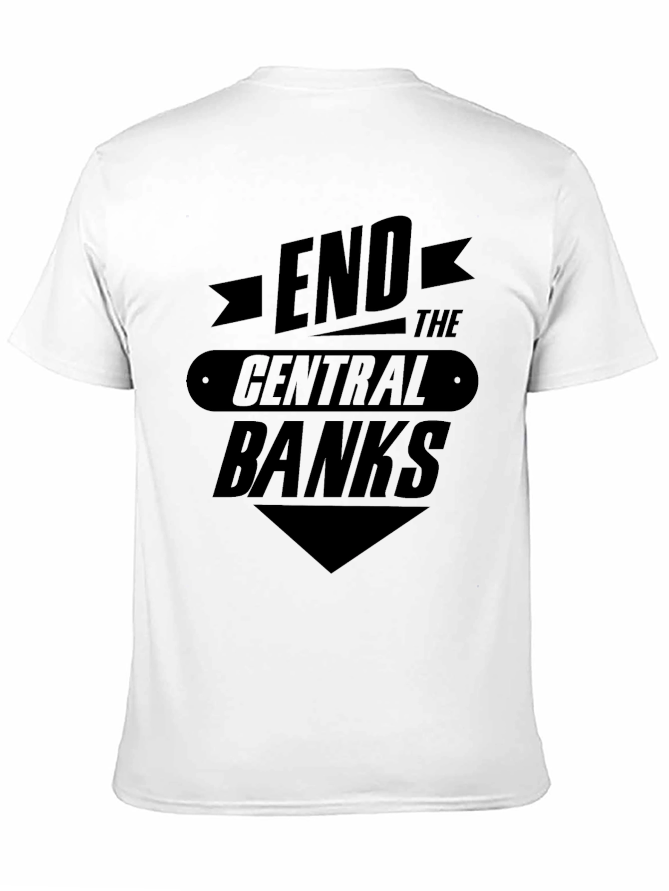 Black End the Central Banks Graphic Tee - Black view 11