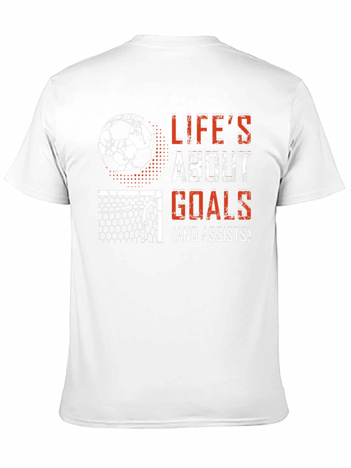 Black Life's About Goals Soccer T-Shirt view 11