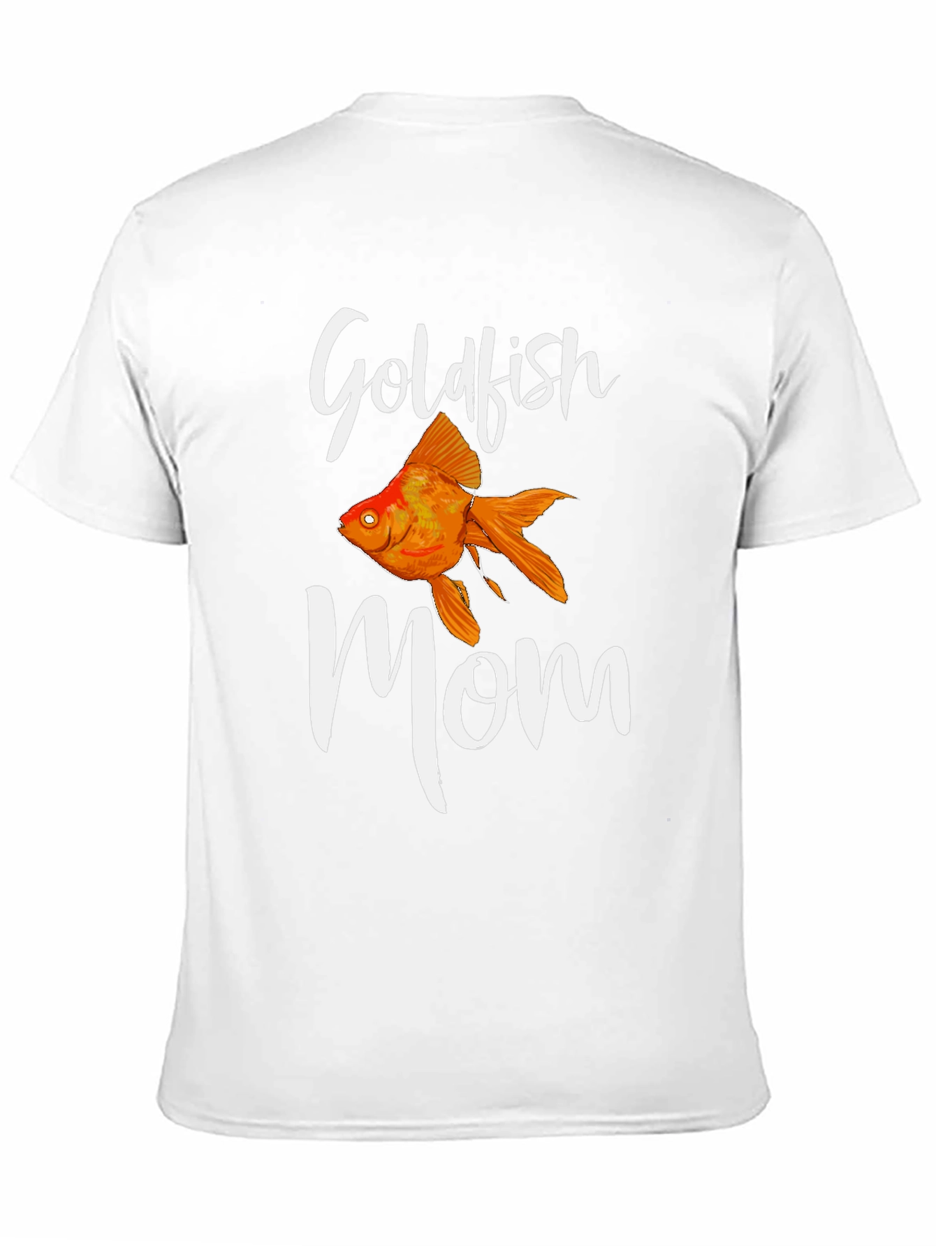 Black Goldfish Mom T-Shirt - Black Cotton Tee view 11