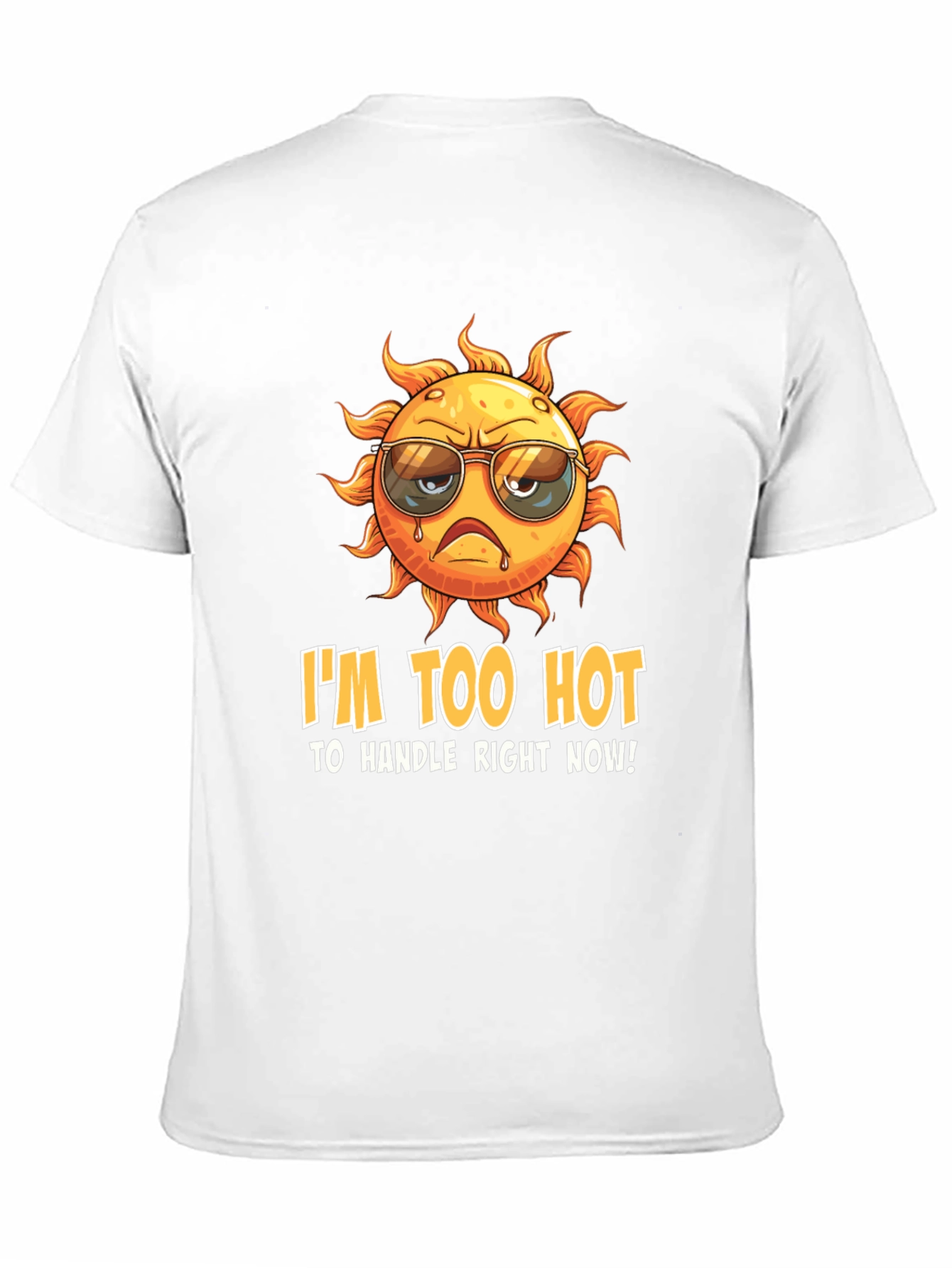Black I'm Too Hot to Handle Funny Graphic Tee view 11