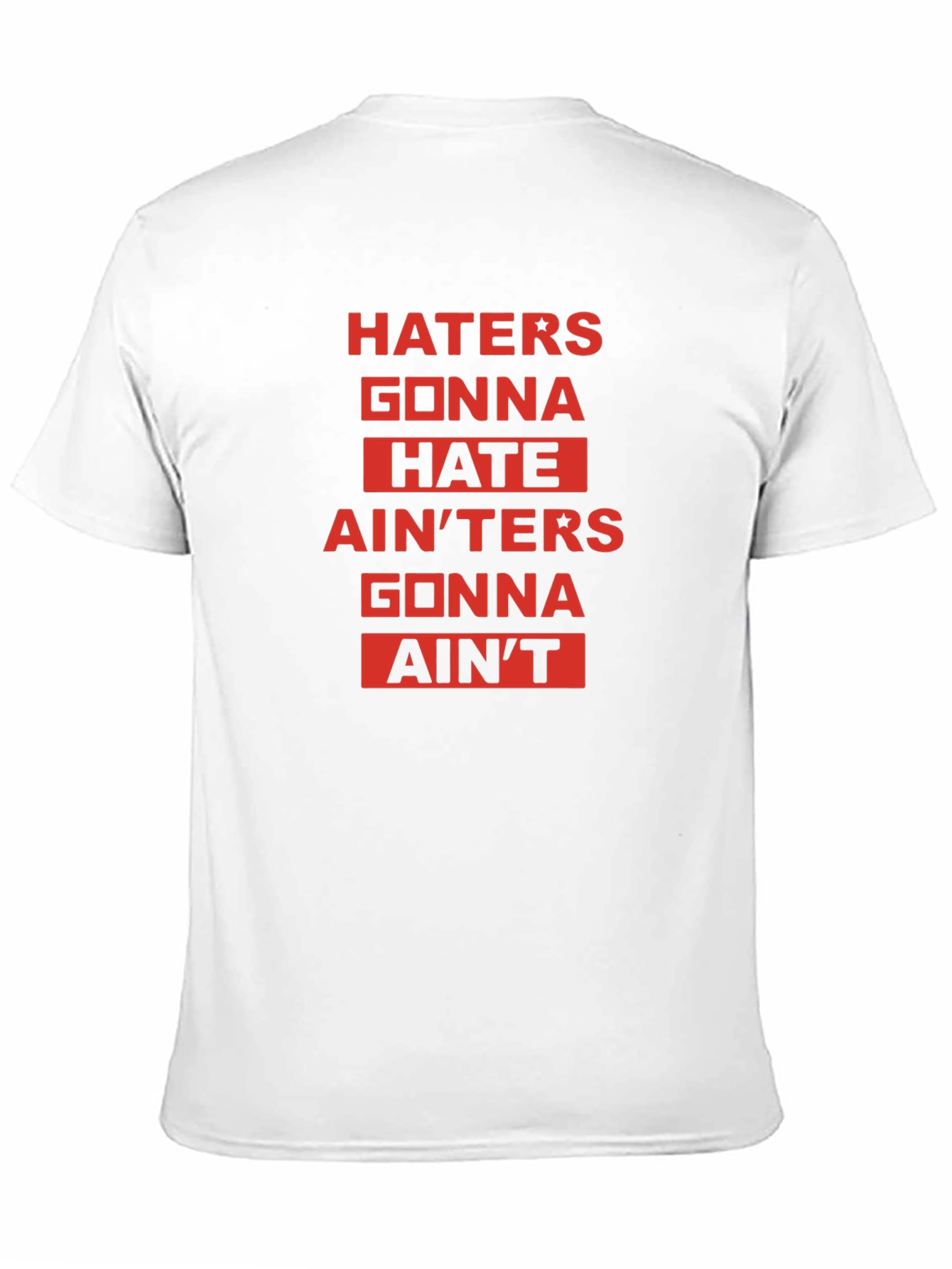 Black Haters Gonna Hate Graphic Tee - Unisex view 11