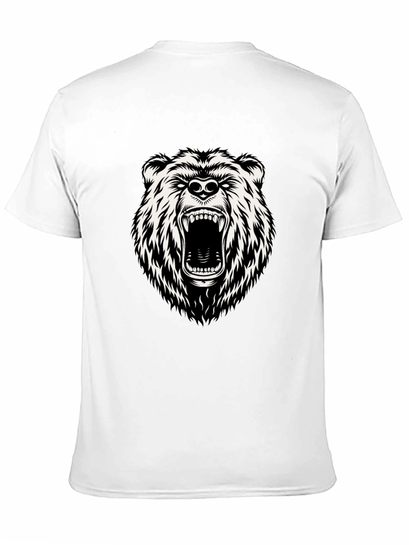 Black Men's Black Bear Graphic T-Shirt view 11