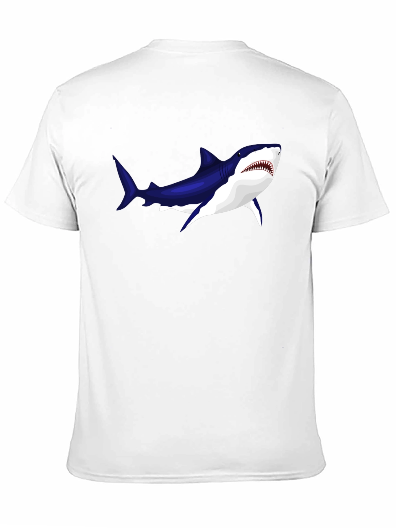 Black Cool Shark Graphic Black T-Shirt view 11