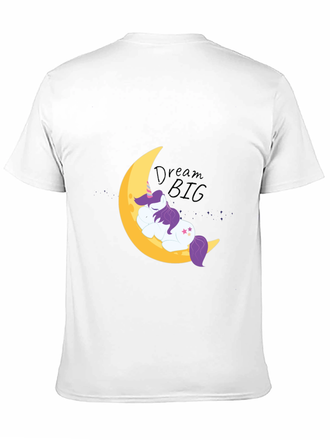 Black Dream Big Unicorn Tee - Soft Cotton Comfort view 11