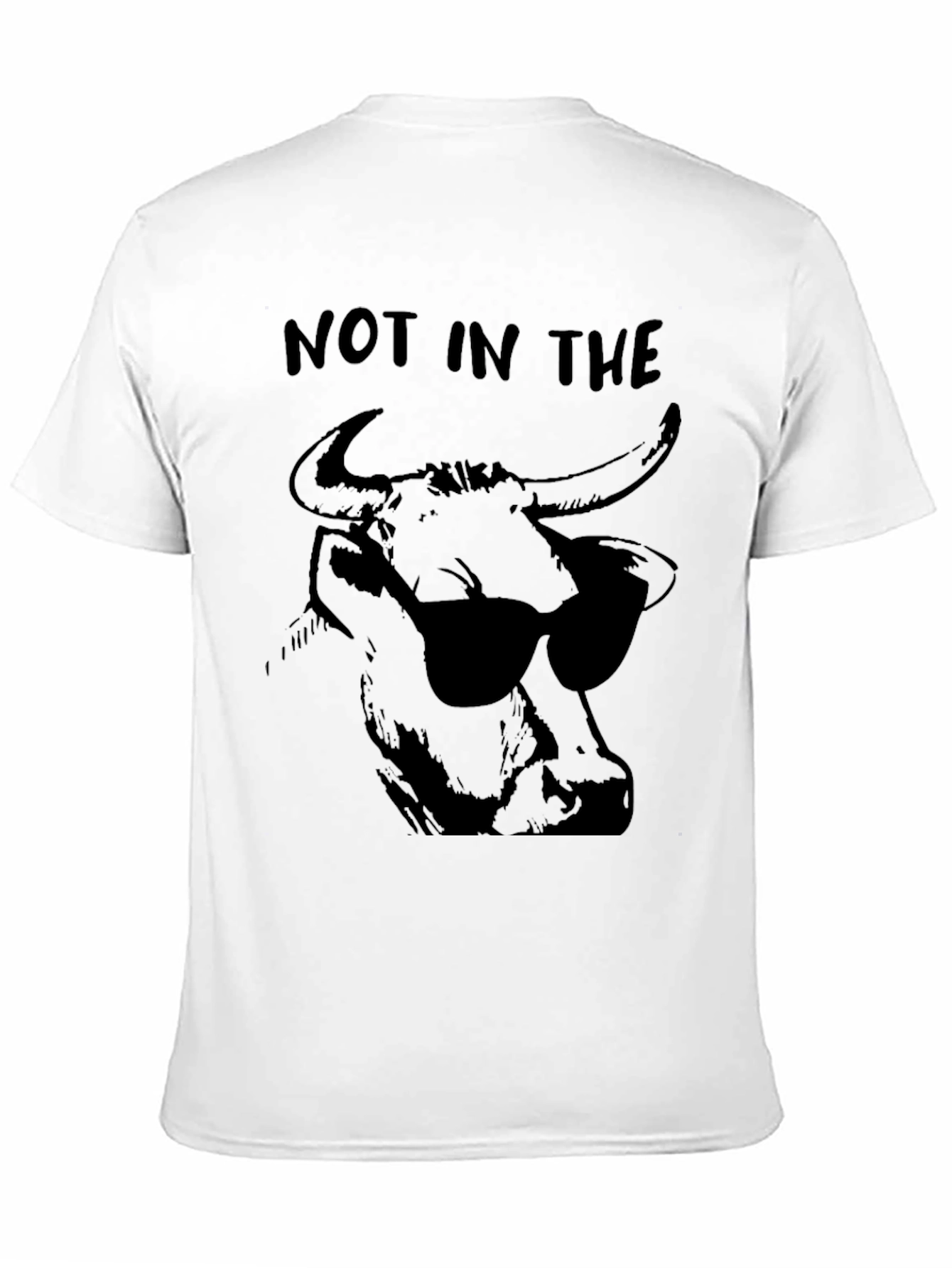 Black Cool Bull Graphic T-Shirt - Not in the Mood Tee view 11