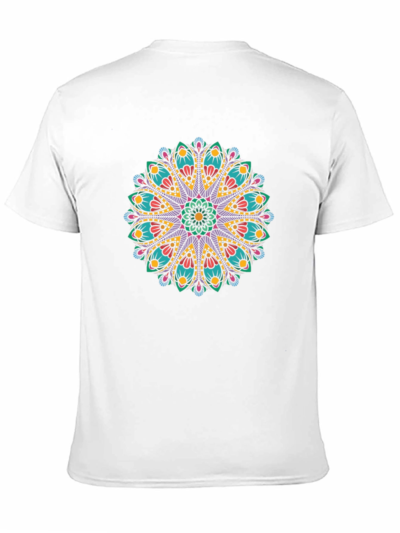 Black Mandala Graphic Print Black T-Shirt view 11