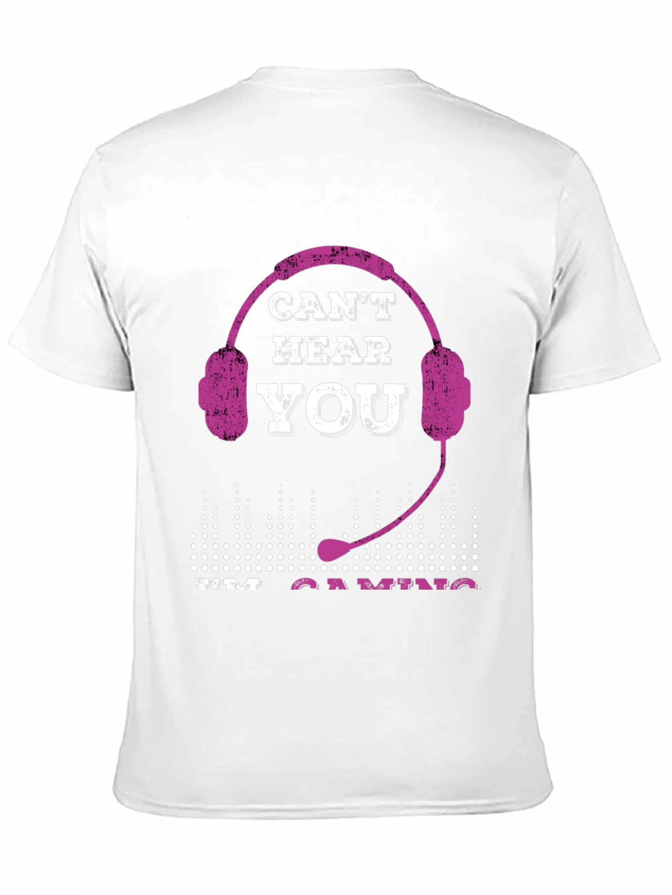 Black Can't Hear You I'm Gaming T-Shirt view 11