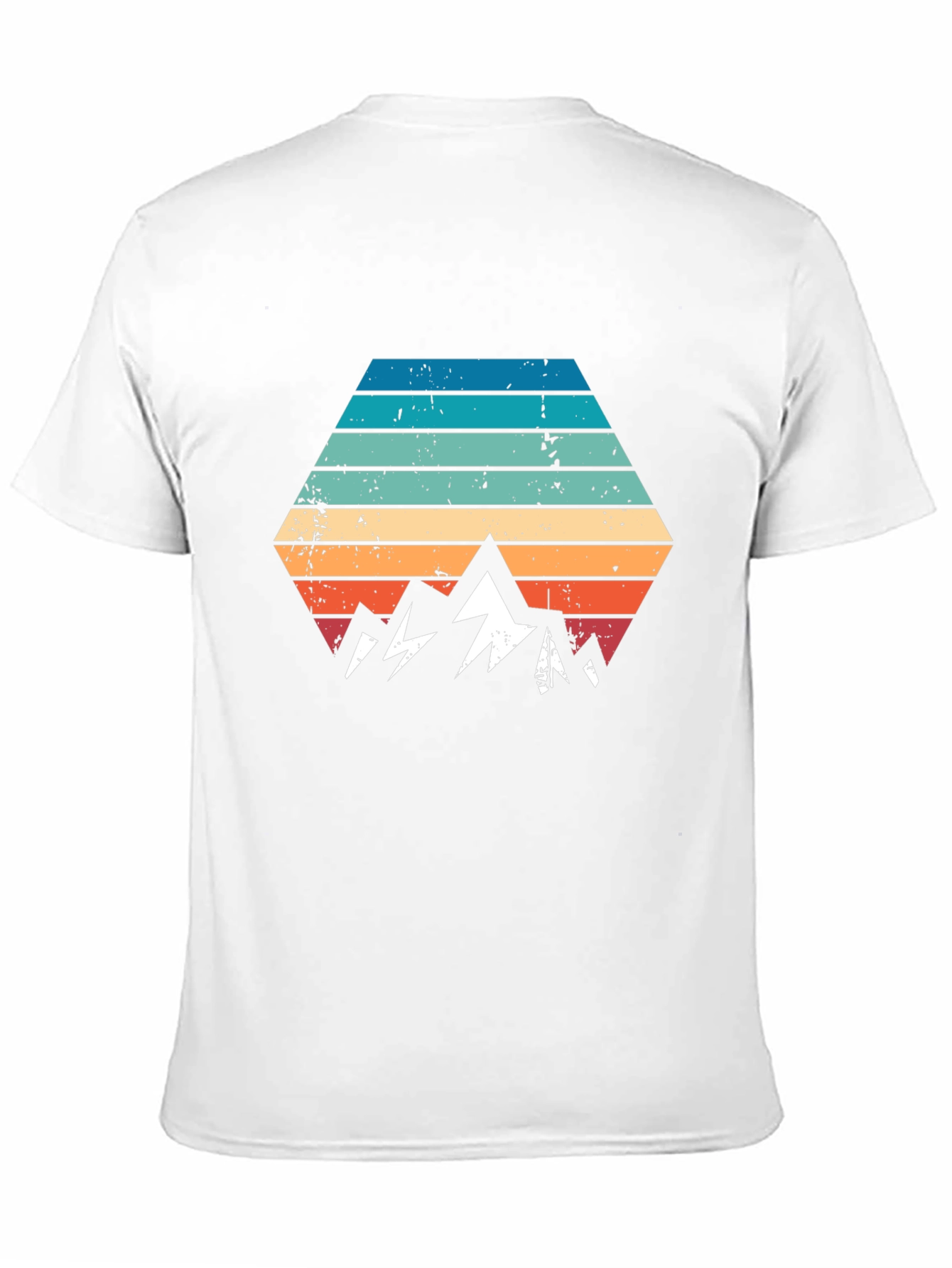 Black Retro Mountainscape Graphic Tee - Black view 11