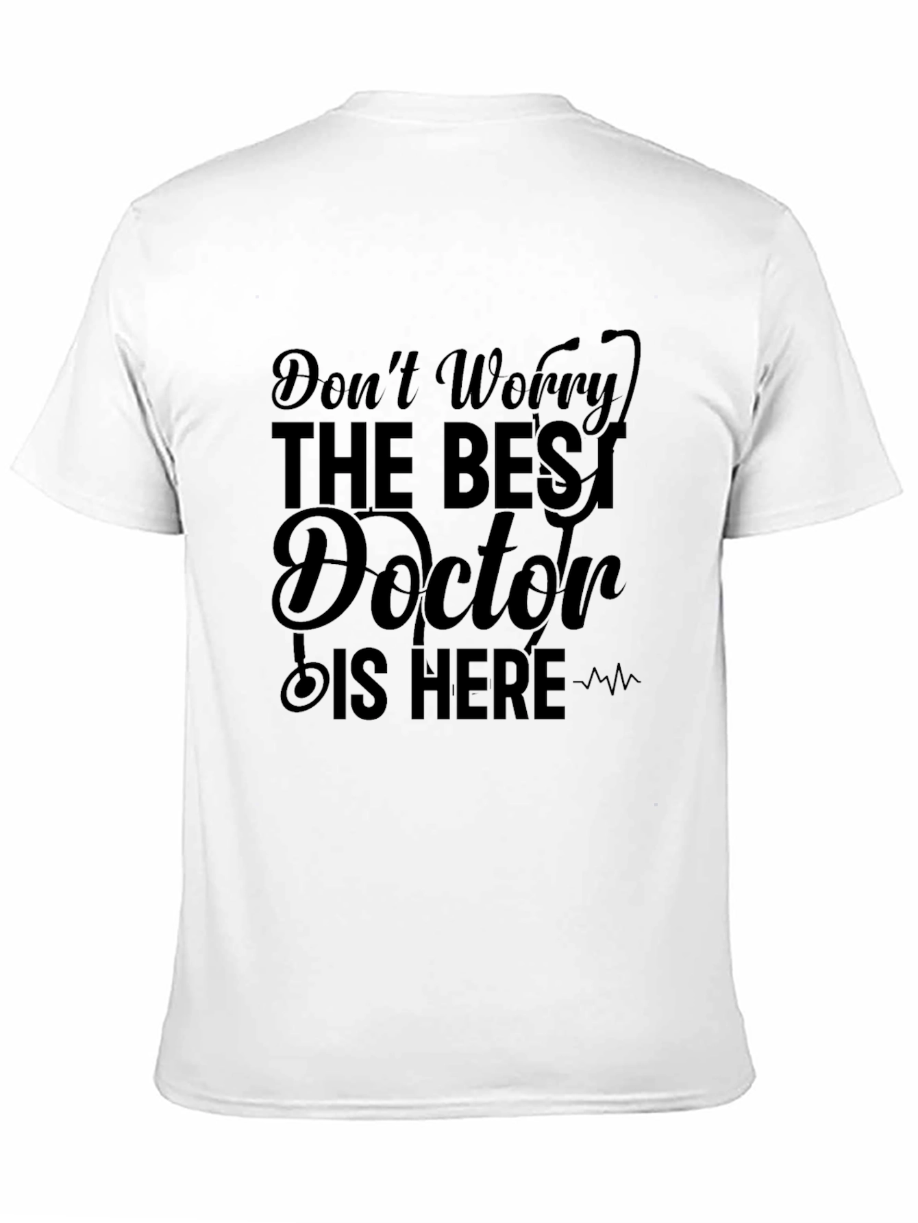 Black Best Doctor Here Black Graphic Tee view 11