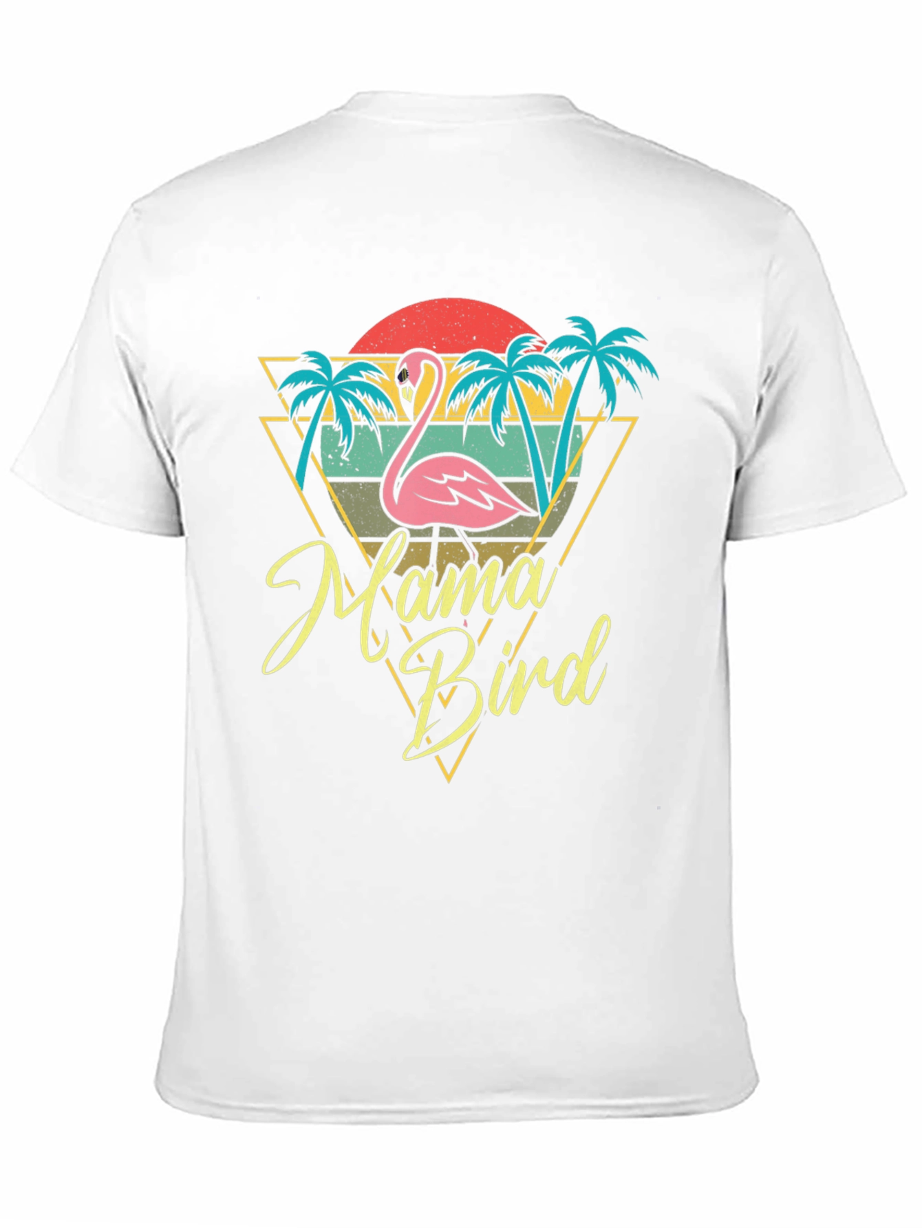 Black Mama Bird Flamingo Graphic Tee - Tropical Style view 11