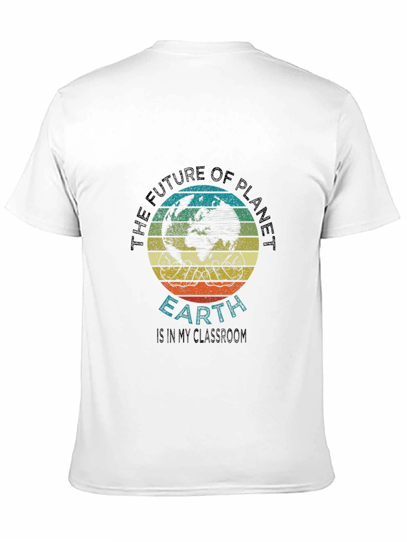 Black Planet Earth Classroom T-Shirt view 11