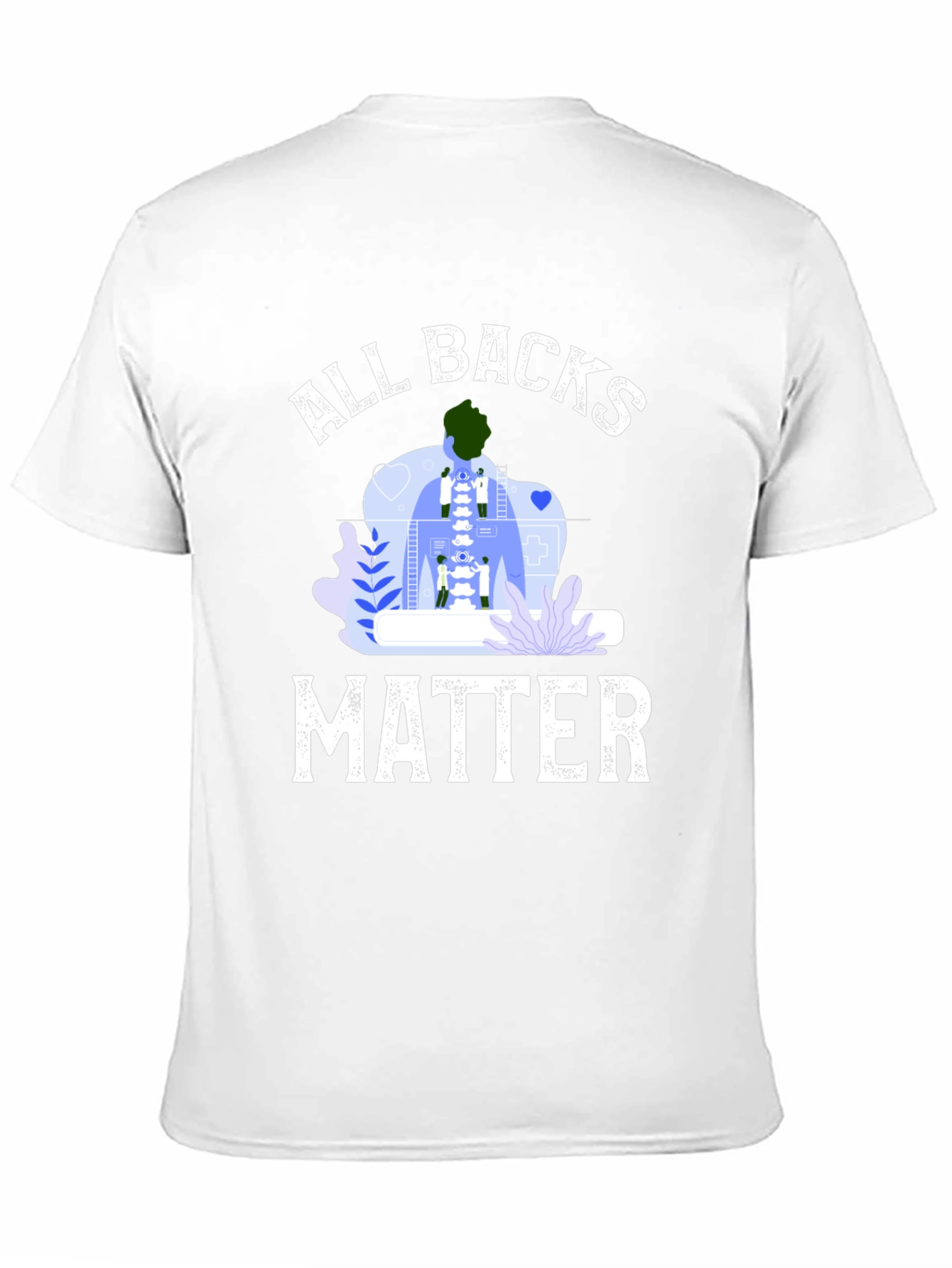 All Backs Matter T-Shirt Chiropractic Spine Tee - 11