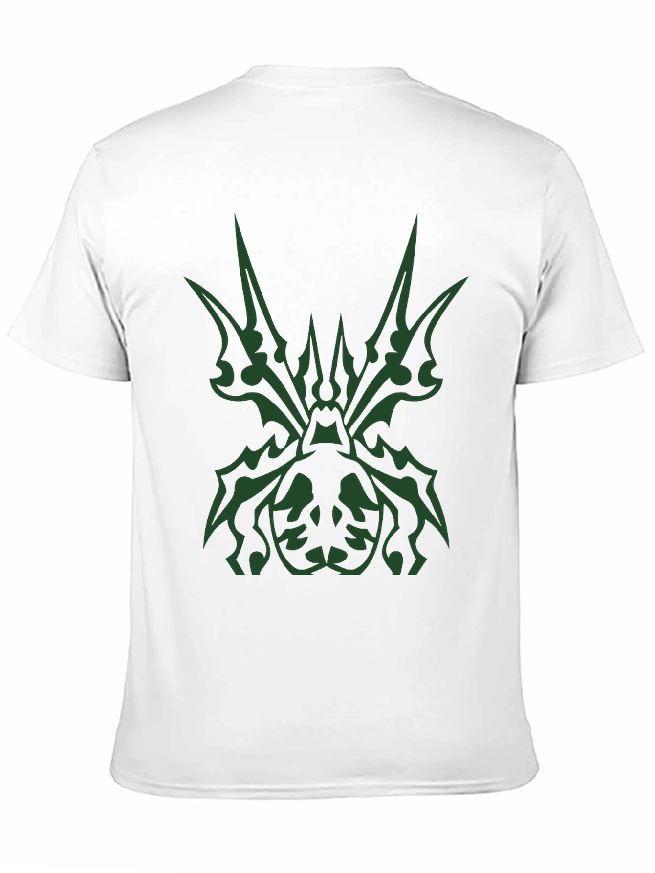 Black Tribal Spider Graphic Black T-Shirt view 11