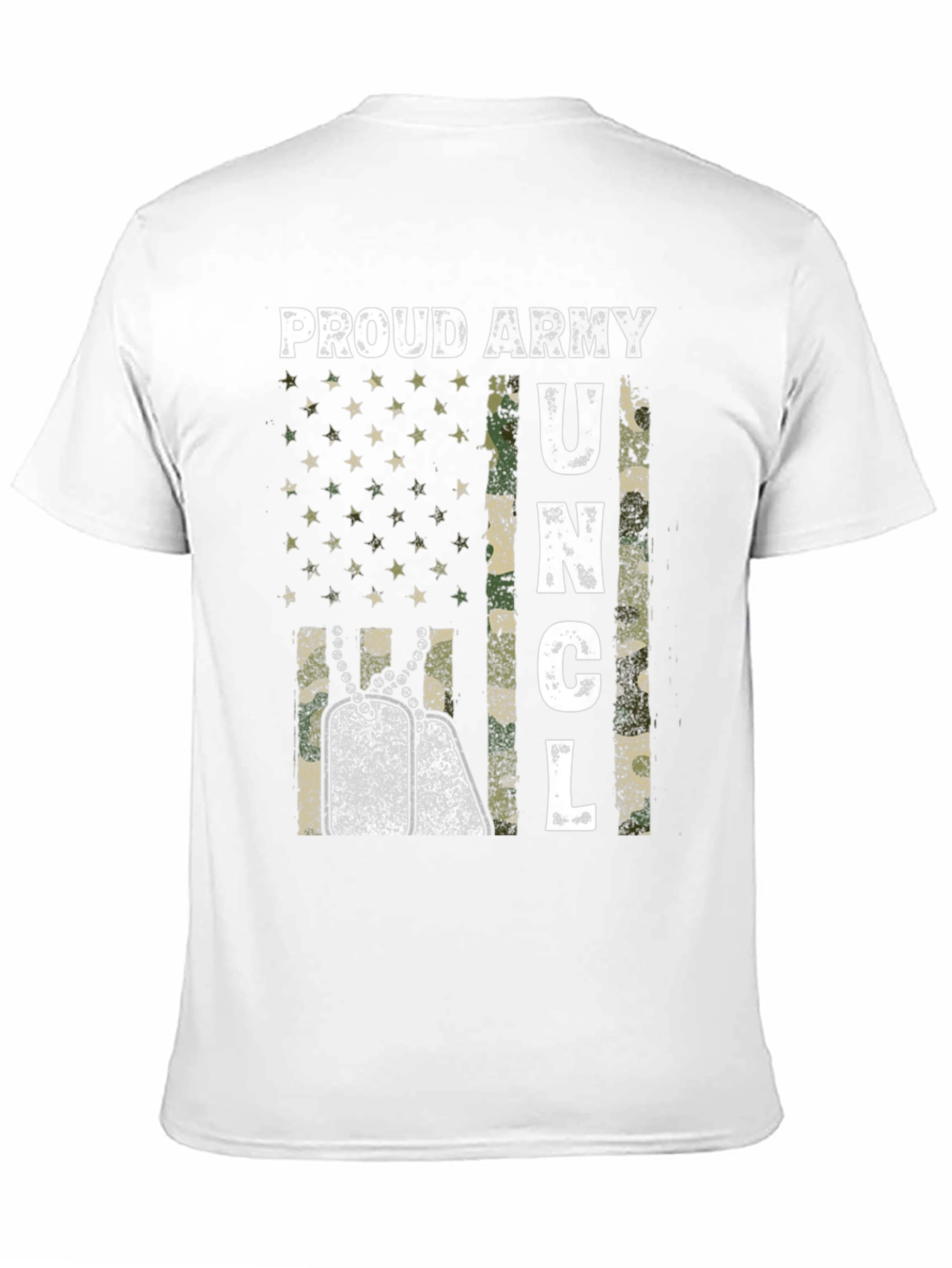 Black Proud Army Uncle Graphic T-Shirt view 11