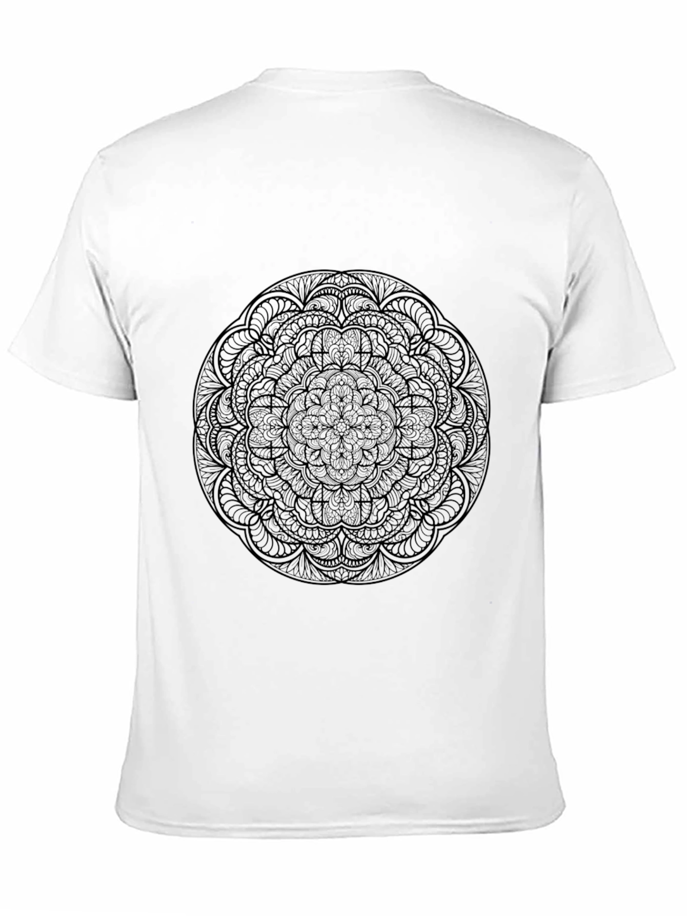 Black Black Mandala Graphic T-Shirt view 11