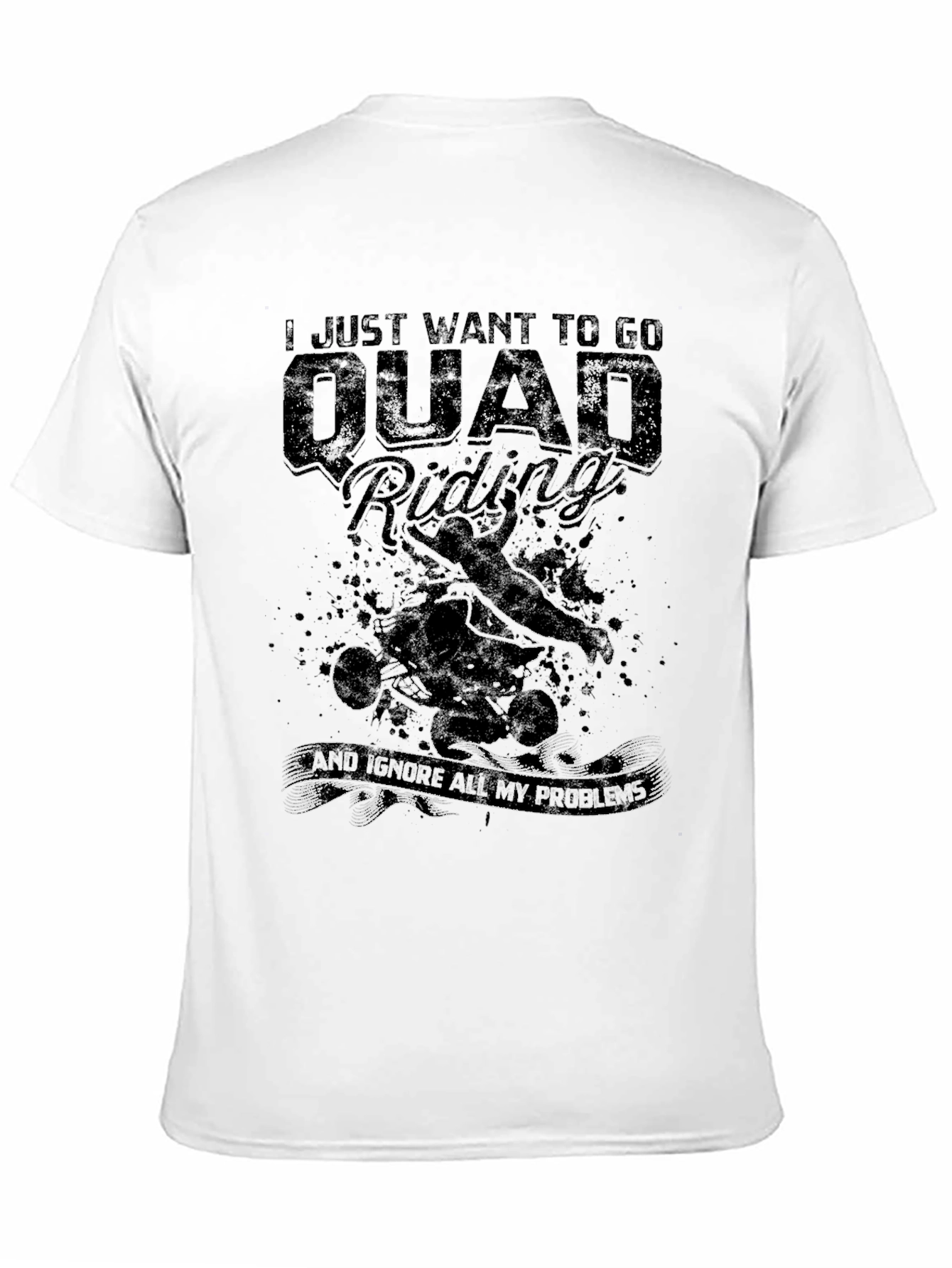Black Quad Riding T-Shirt - Off-Road Adventure Tee view 11