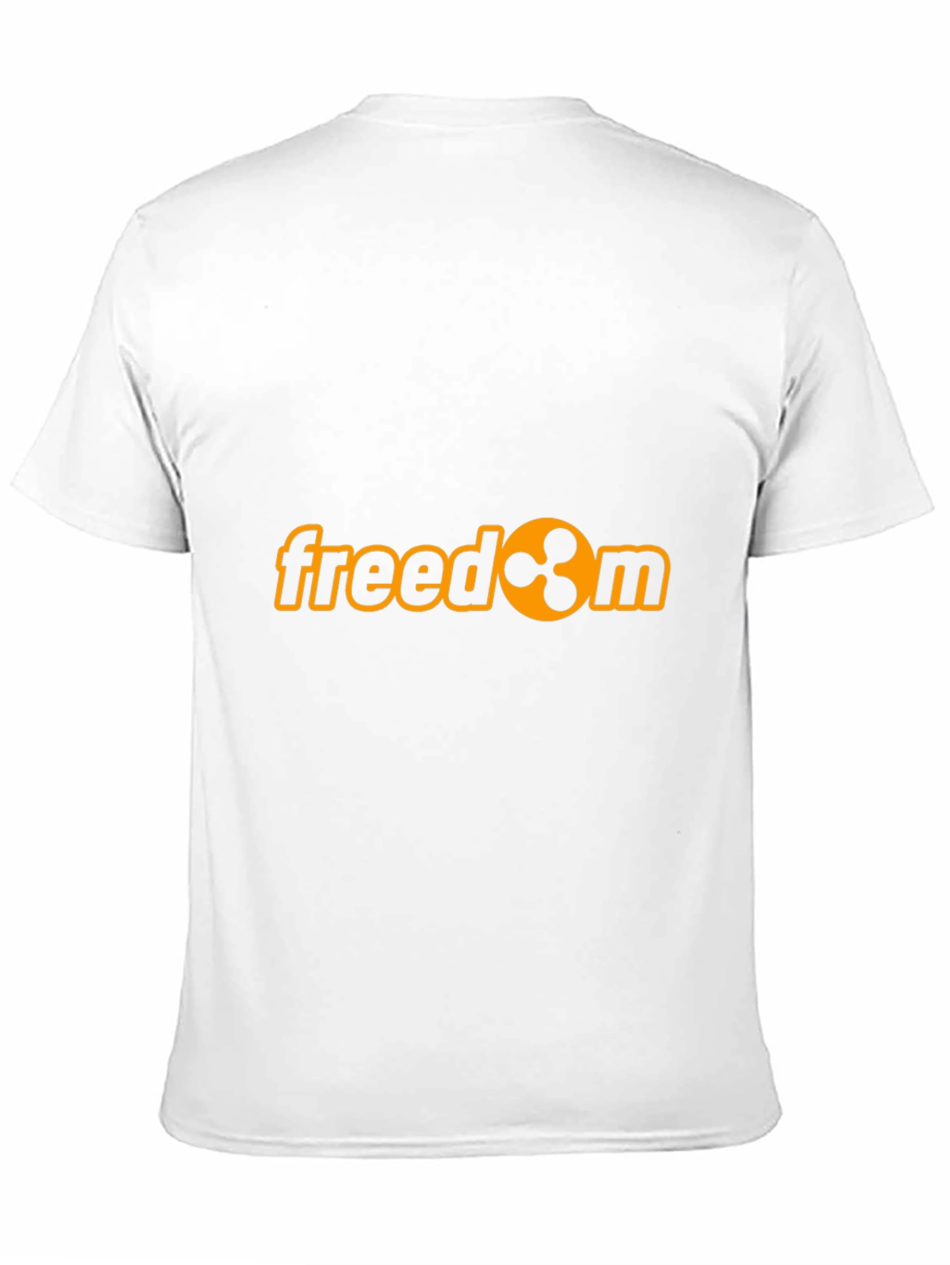 Black Freedom Ripple Cryptocurrency Graphic T-Shirt view 11