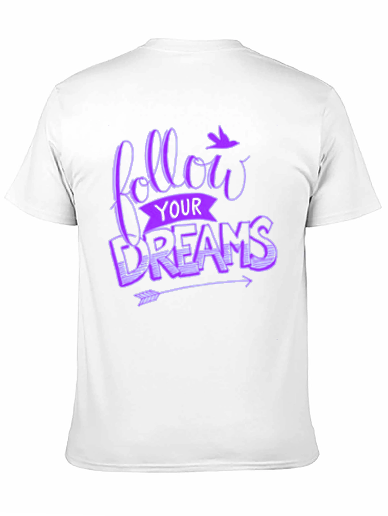 Black Follow Your Dreams Graphic Tee - Unisex Black T-Shirt view 11