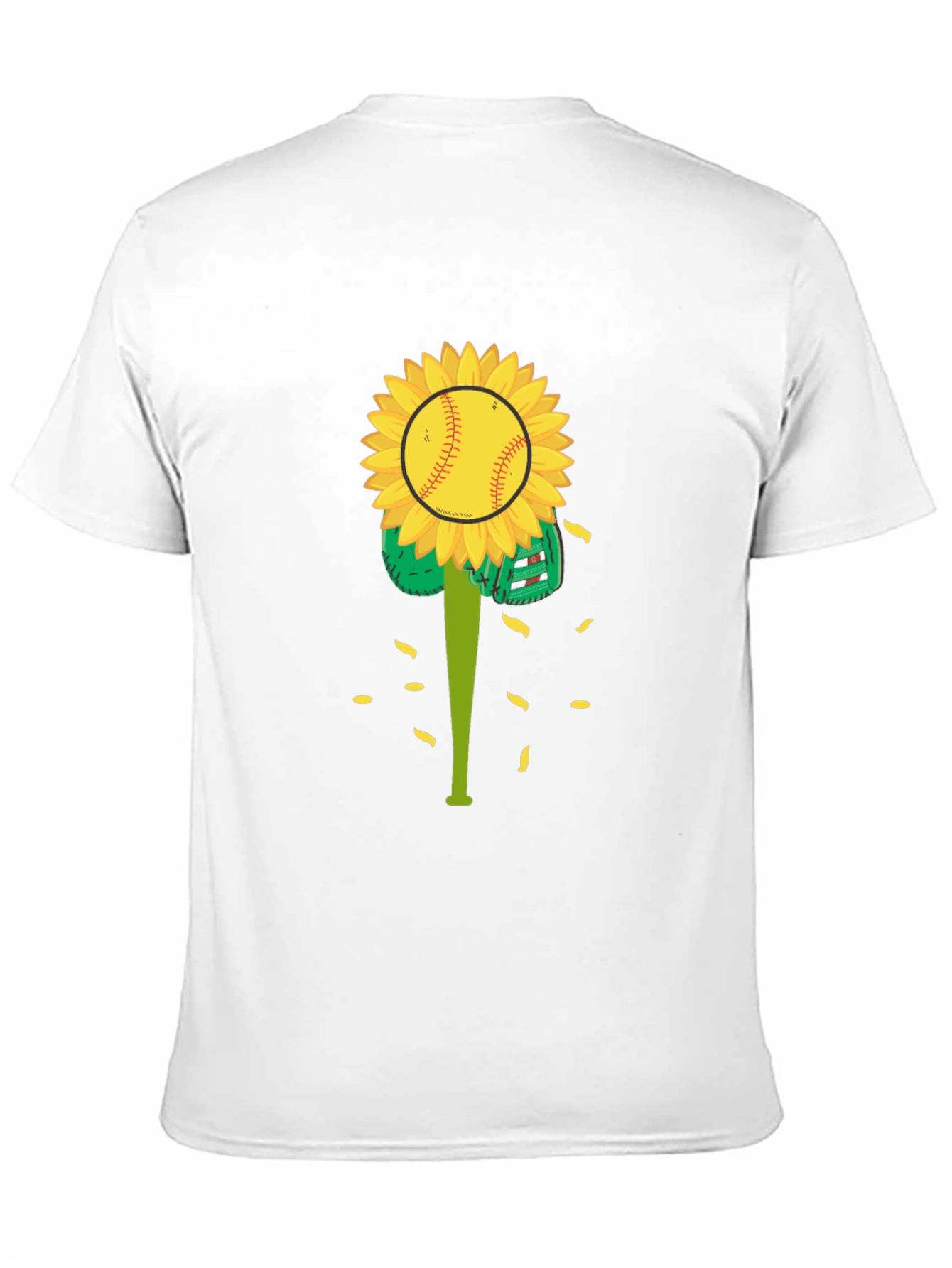 Black Sunflower Baseball Graphic Tee view 11