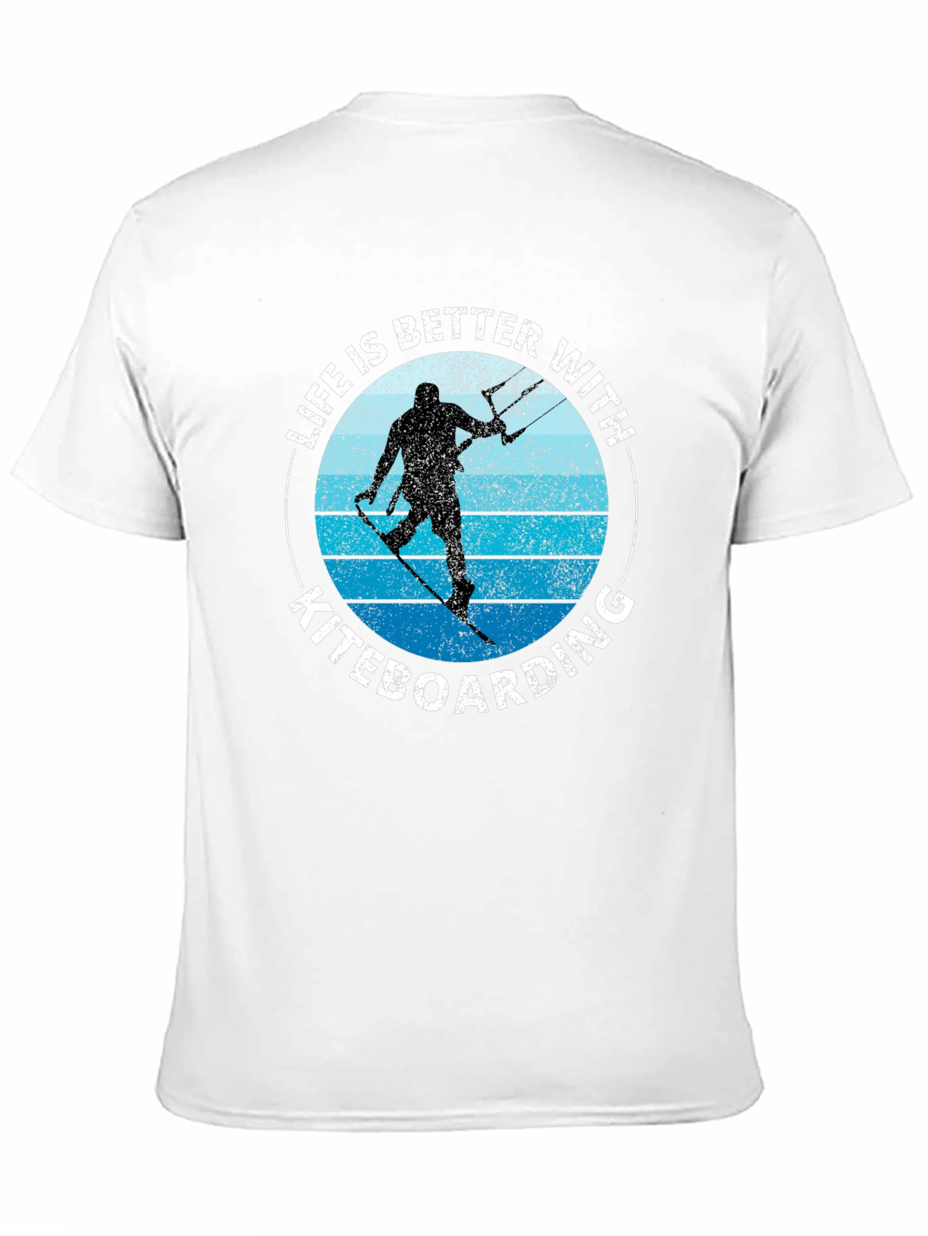 Black Kiteboarding Life T-Shirt - Watersport Apparel view 11