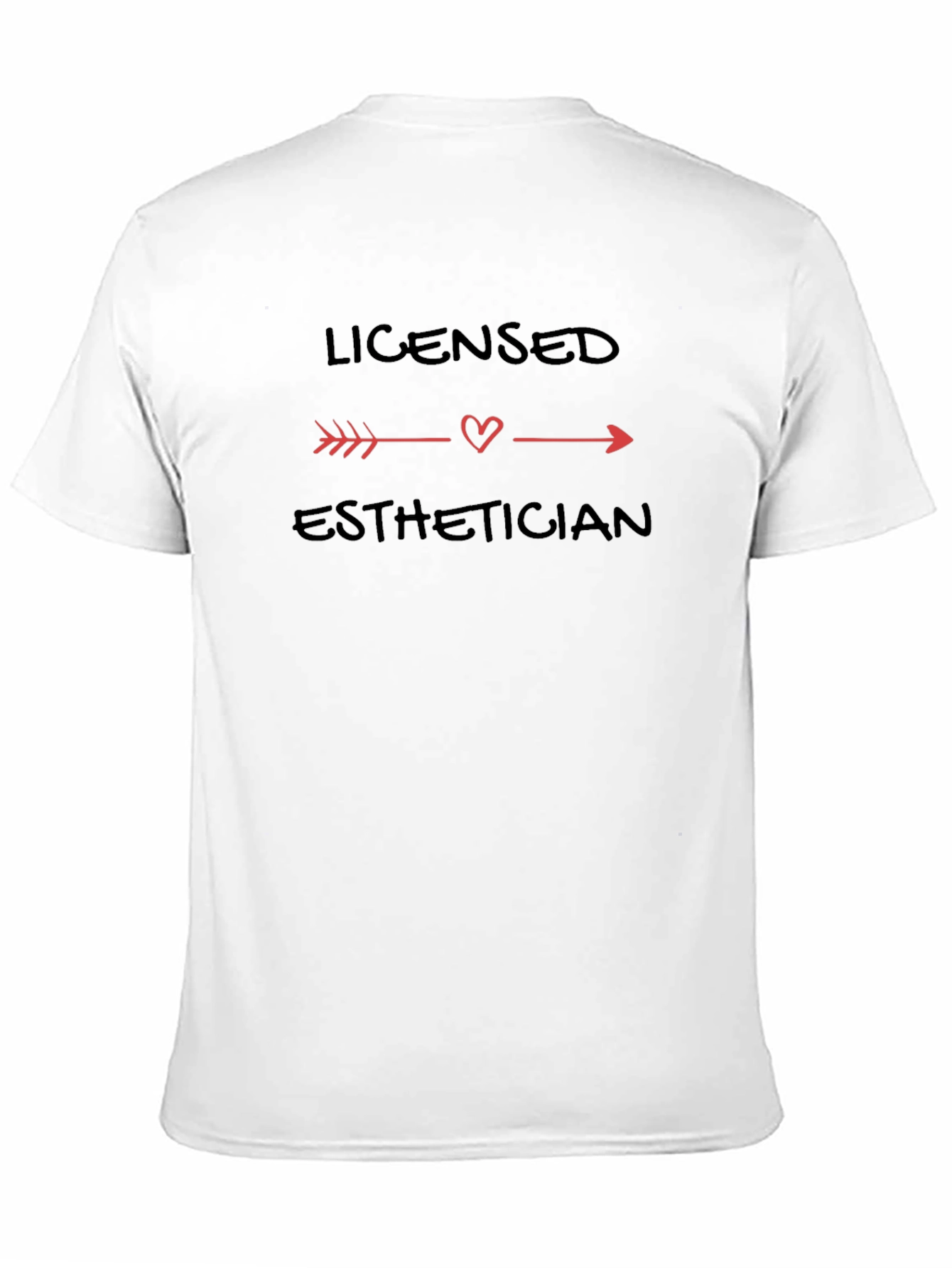 Black Licensed Esthetician Graphic T-Shirt view 11