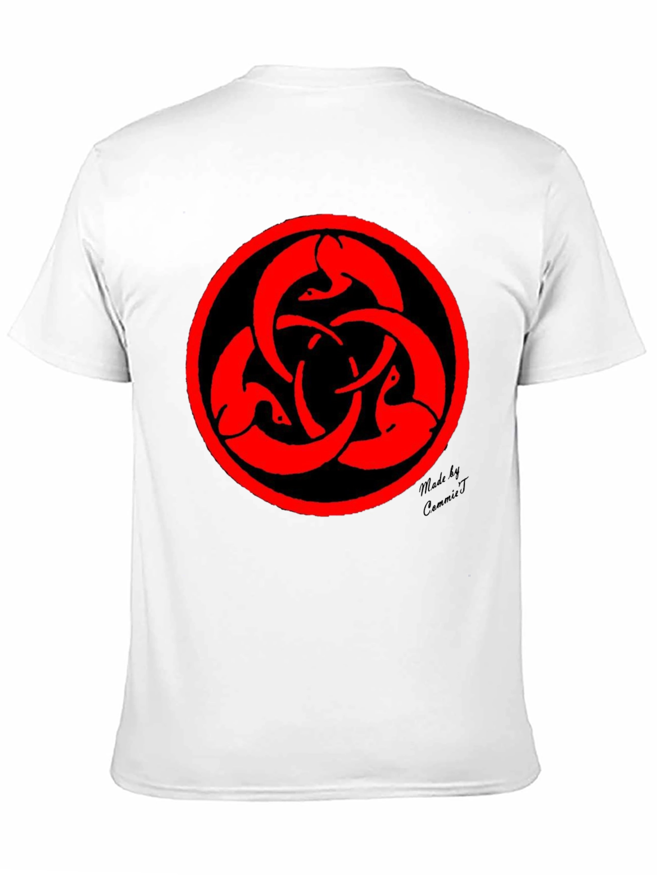 Black Unique Red Bird T-Shirt - Black Cotton Blend view 11