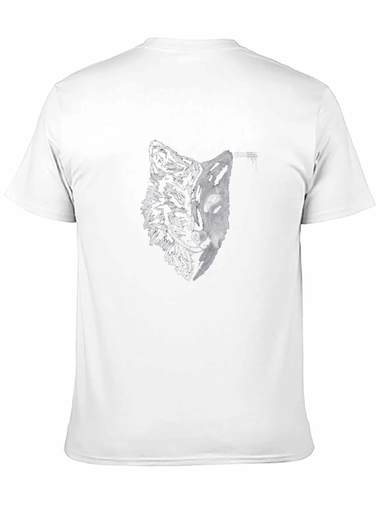 Black Wolf & Tiger Graphic Tee - Stylish Black T-Shirt view 11