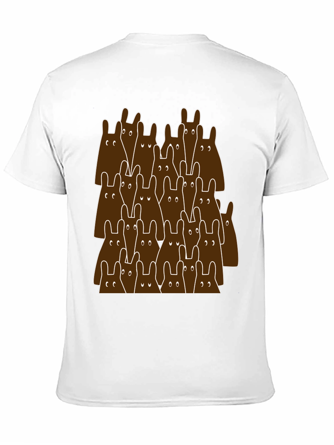 Black Funny Bear Graphic Tee - Unique Animal Print Shirt view 11