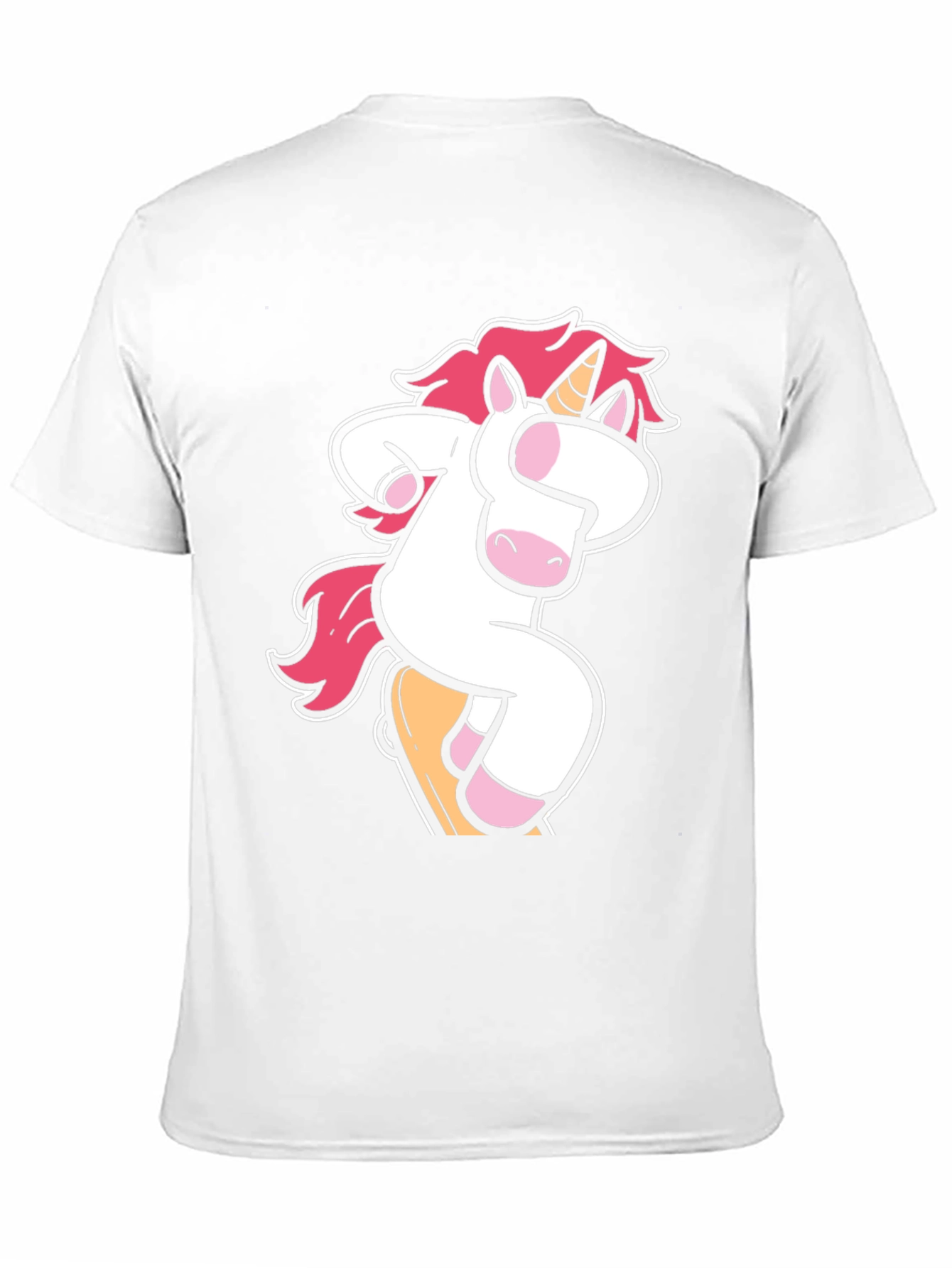 Black Unicorn Skateboarder Graphic T-Shirt view 11