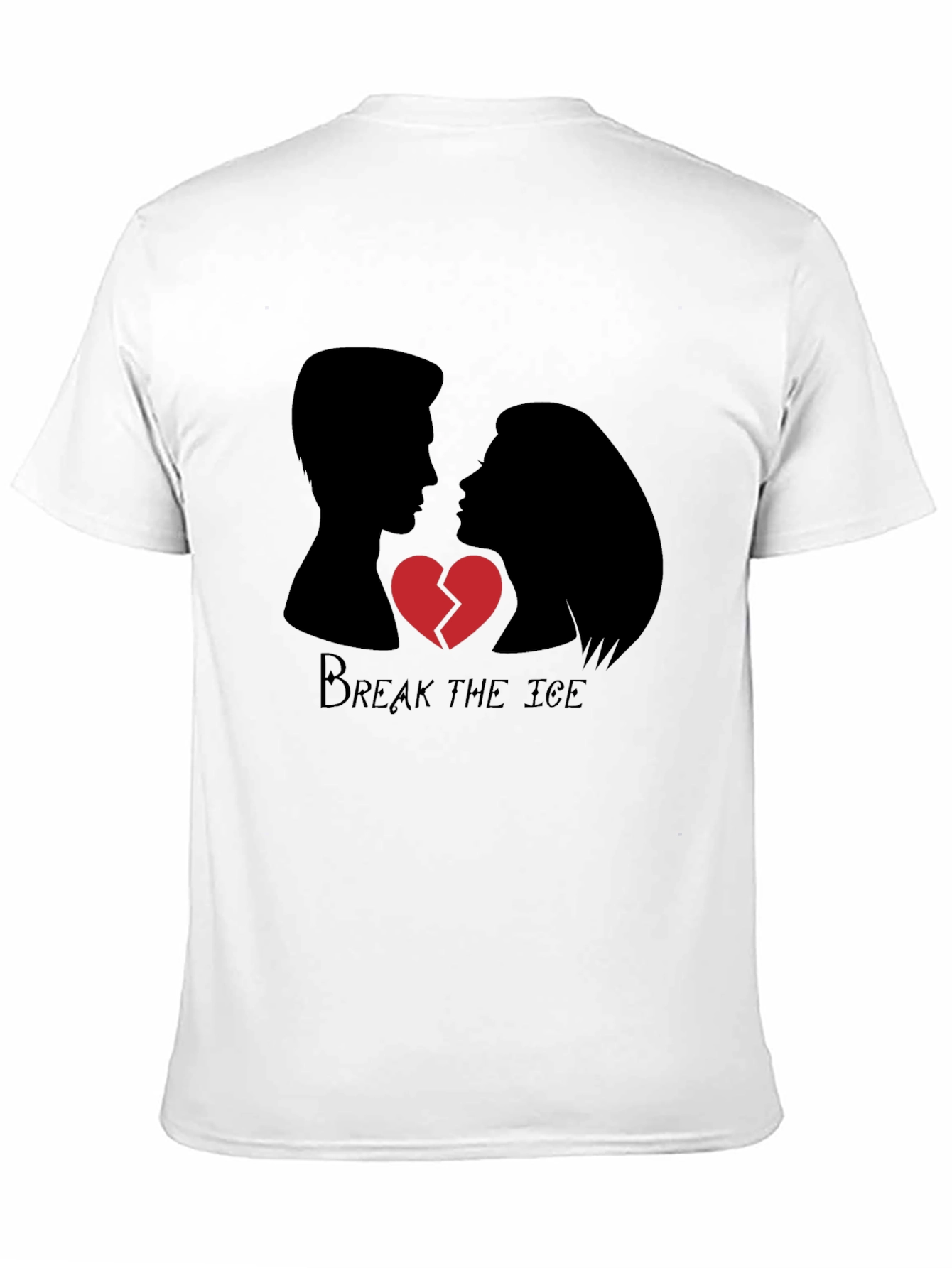 Black Break the Ice Graphic Tee - Heartbreak Design view 11