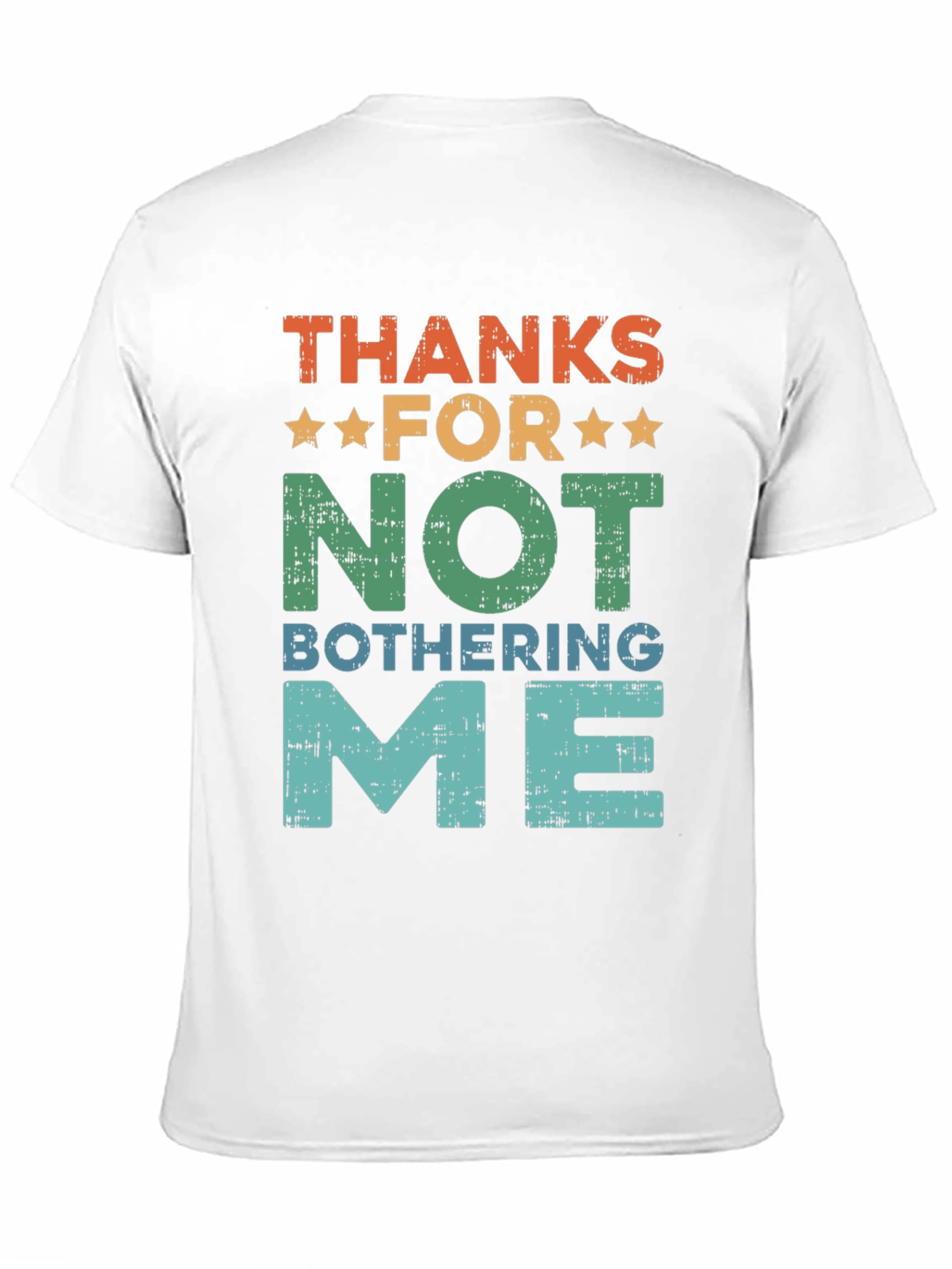Black Funny Graphic T-Shirt - Thanks For Not Bothering Me view 11