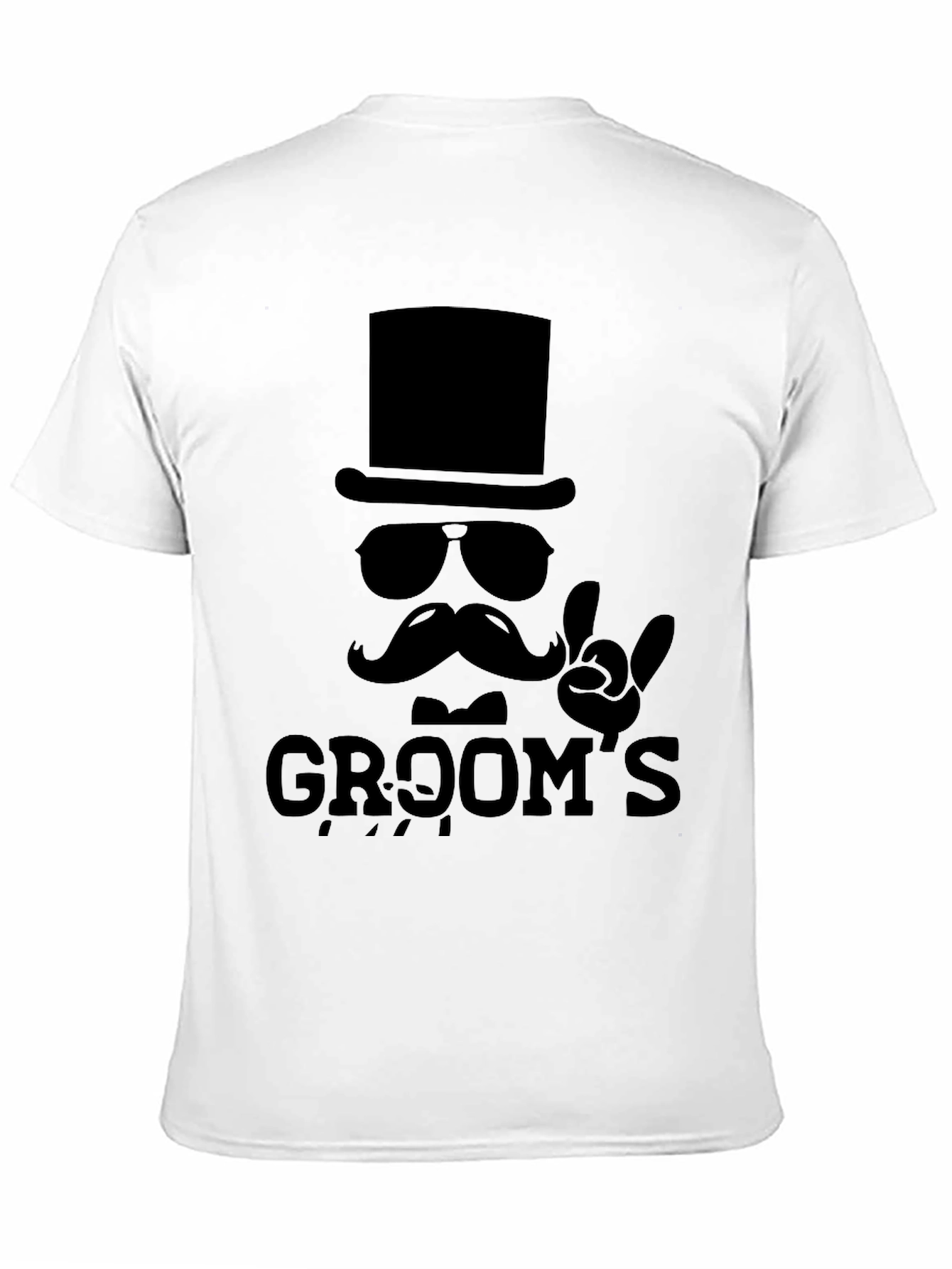 Black Groom's Rock & Roll Wedding T-Shirt view 11