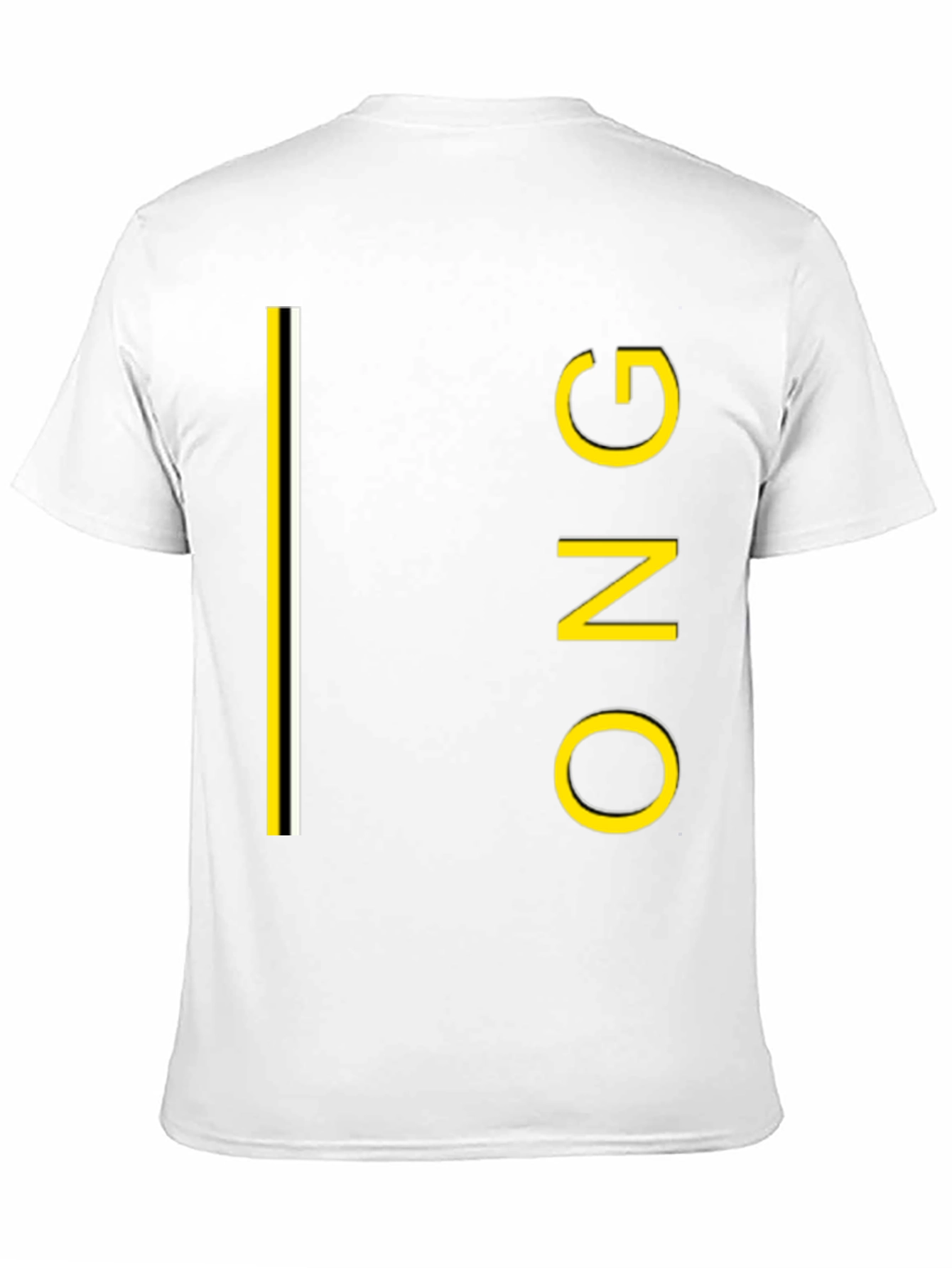 Black ONG Graphic Tee - Black Crew Neck Cotton T-Shirt view 11