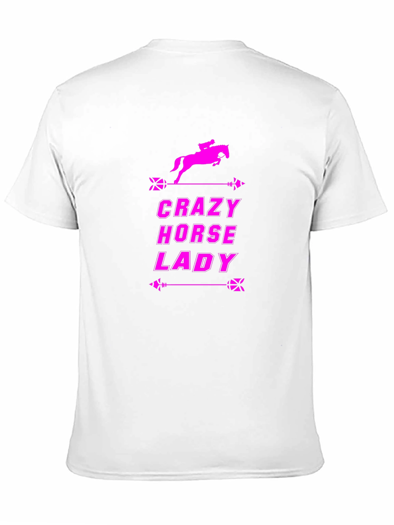 Black Crazy Horse Lady Black T-Shirt view 11