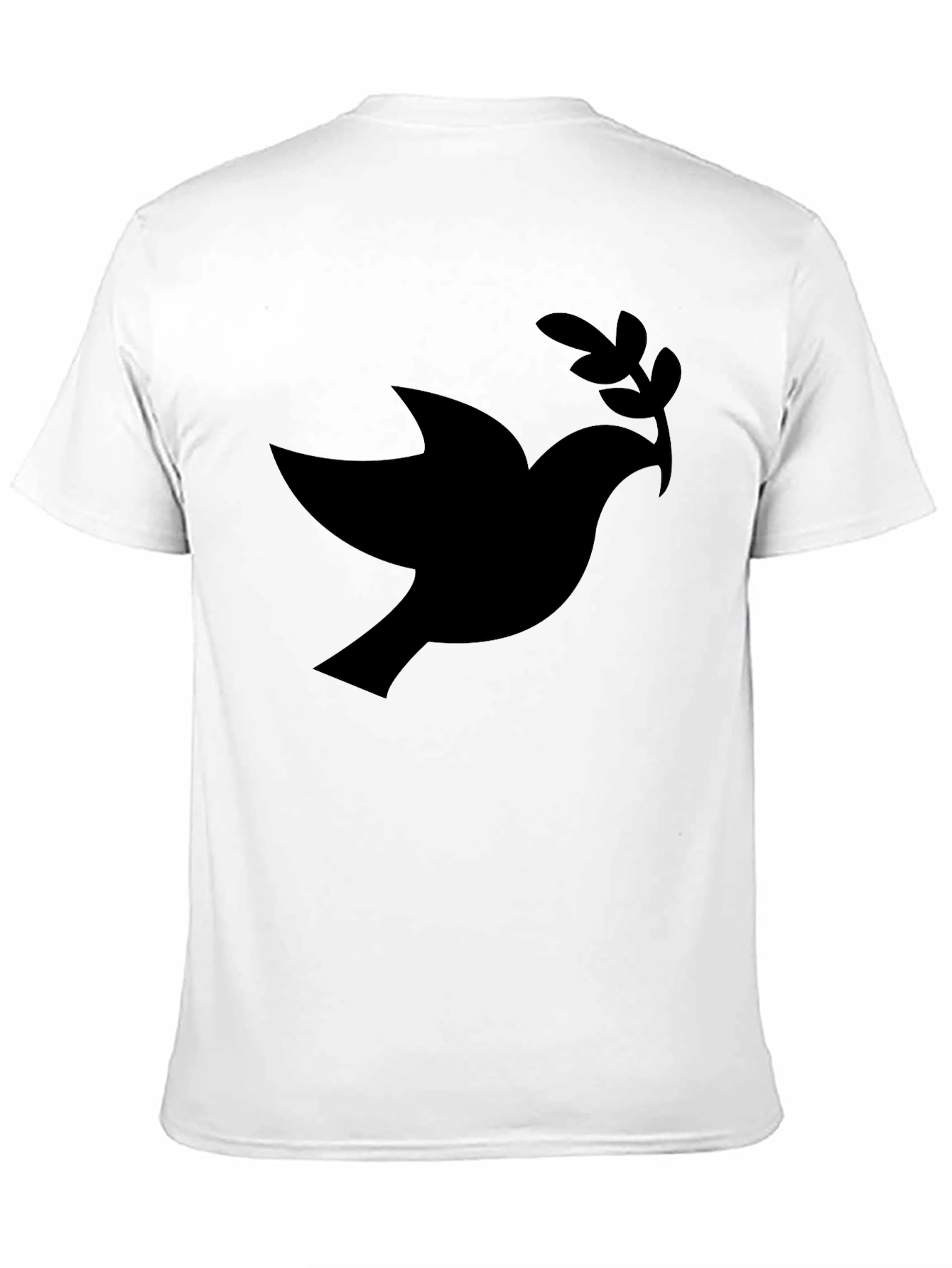 Black Dove of Peace Graphic Tee - Black view 11