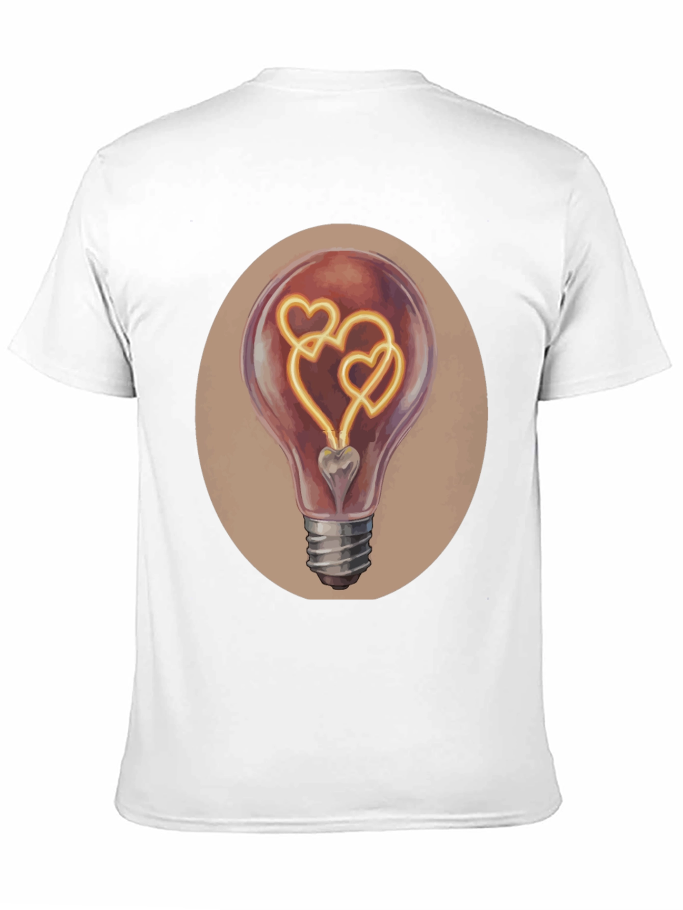 Black Heart Bulb Graphic Tee - Express Your Love! view 11