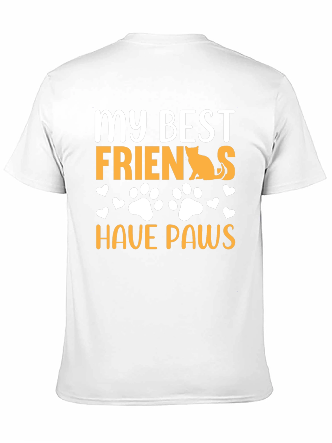 Black My Best Friends Have Paws Graphic Tee view 11