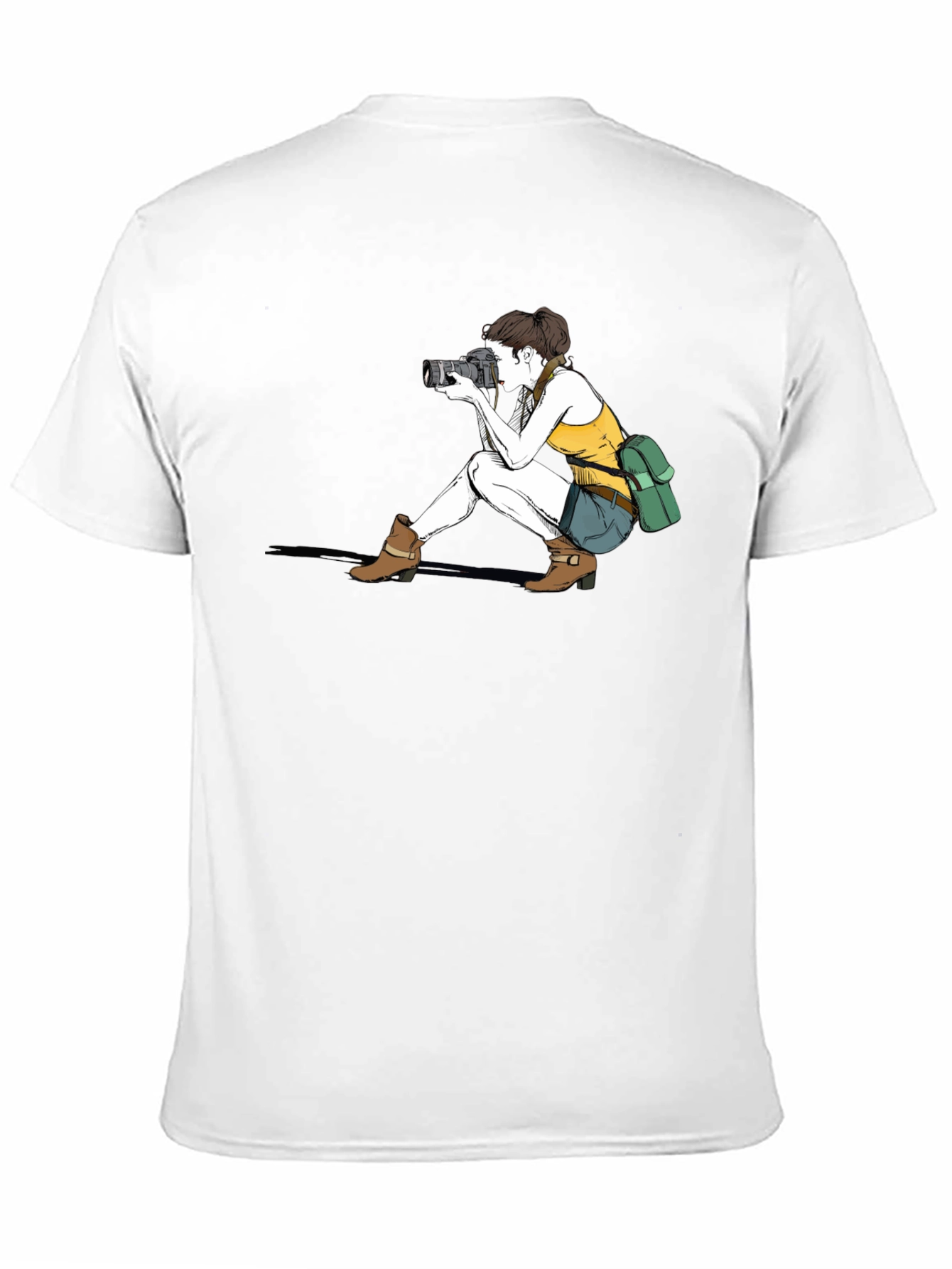 Black Photographer Graphic Tee - Unisex Black T-Shirt view 11