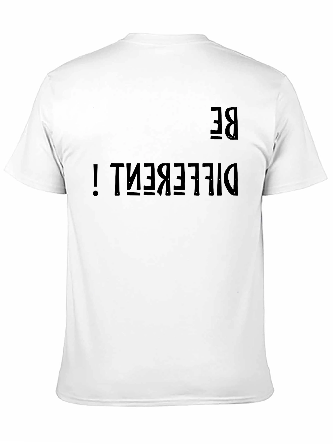 Black Be Different Graphic Tee - Black Cotton Casual Shirt view 11