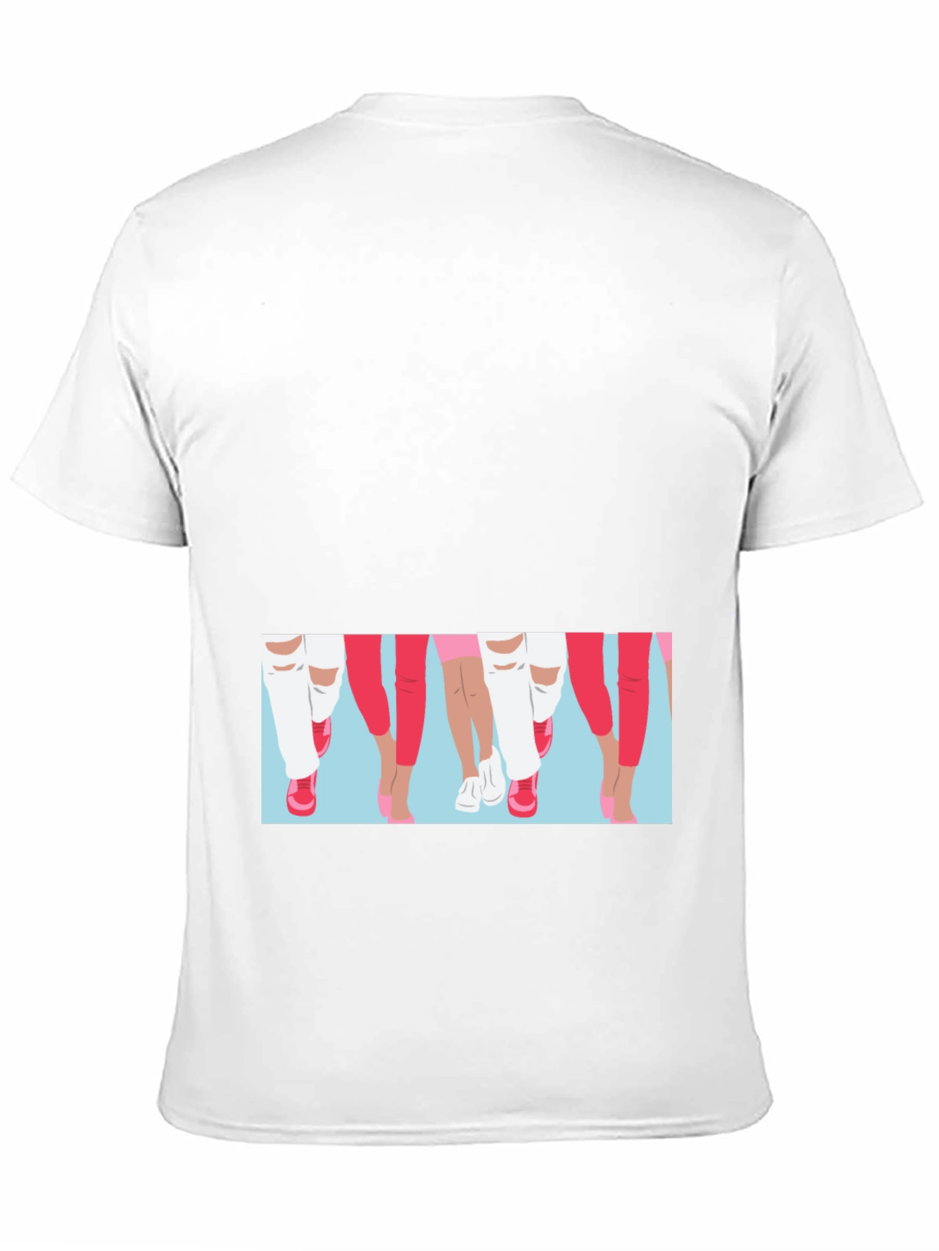 Black Graphic Print Black T-Shirt - Fashion Legs Design view 11